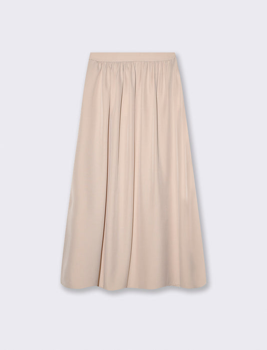 Gonna lunga con zip per ogni occasione - Beige