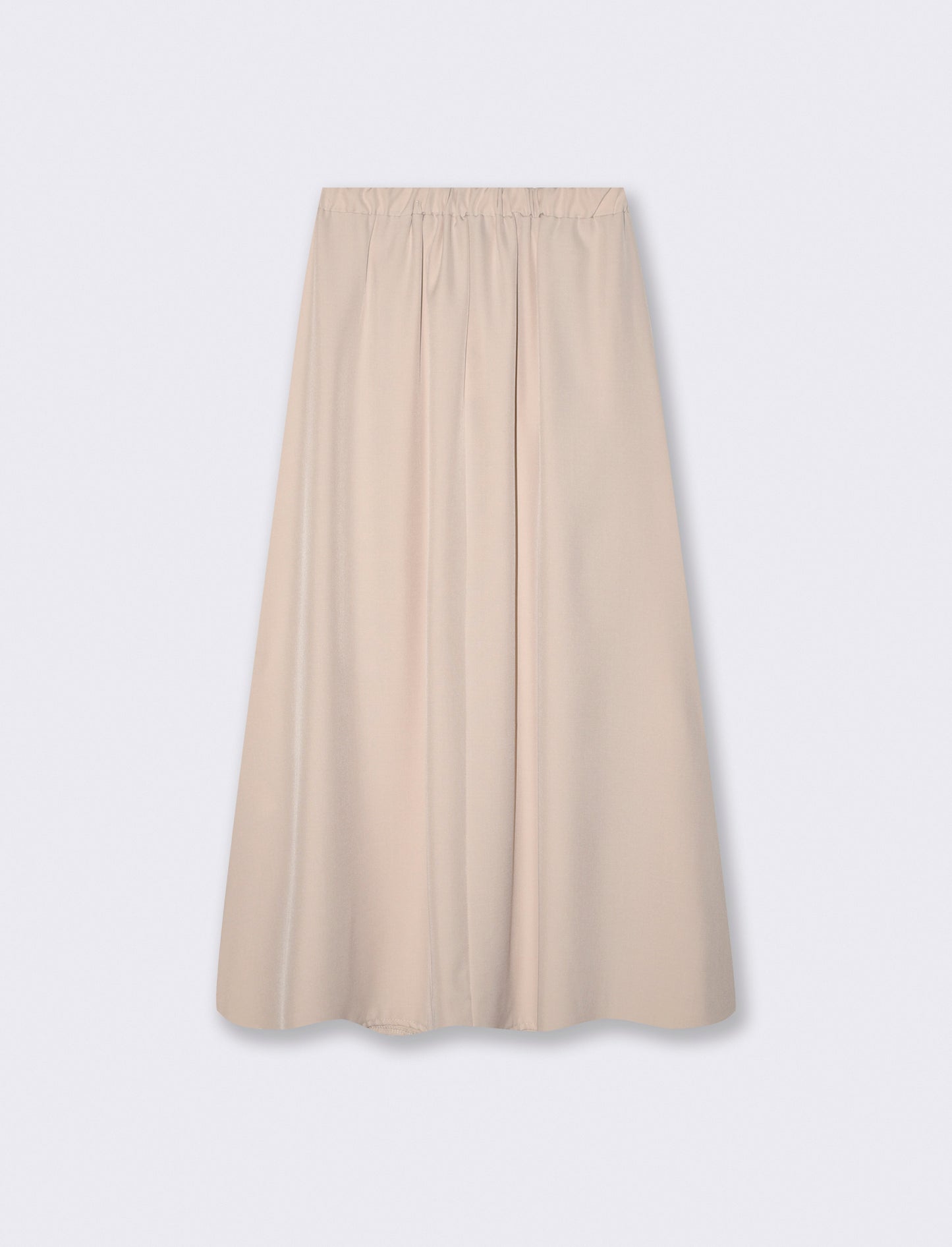 Gonna lunga con zip - Beige