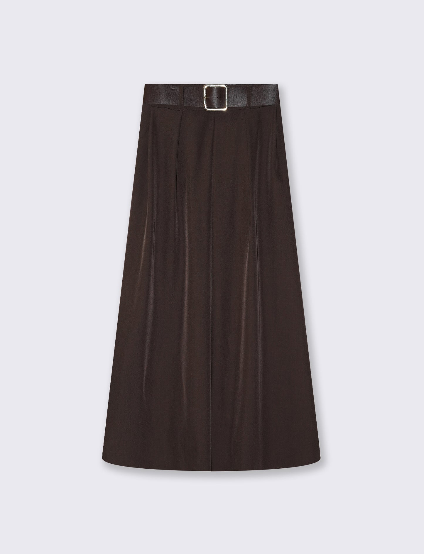 Gonna lunga con cintura elegante e versatile - Moro