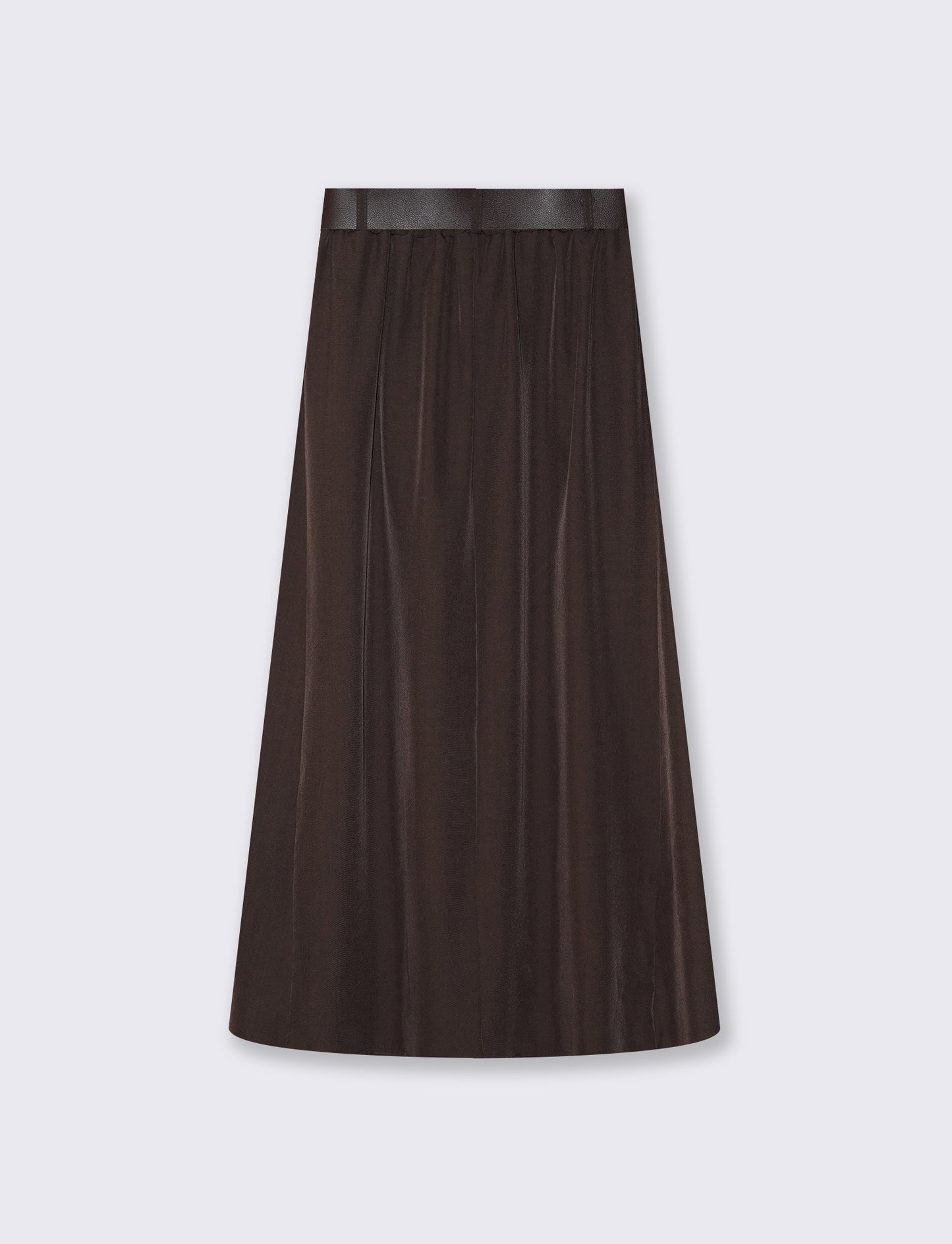Gonna lunga con cintura elegante e versatile - Moro