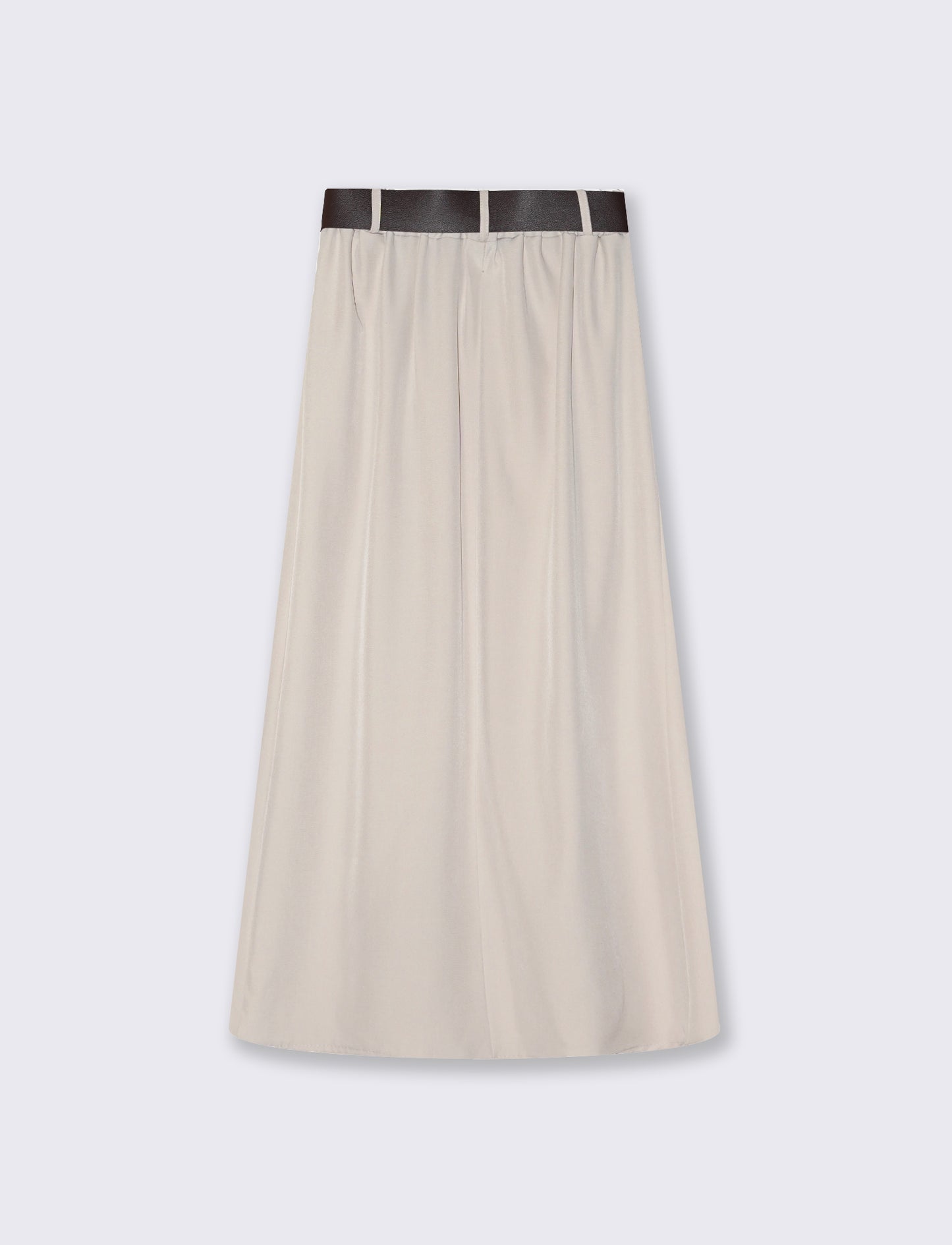 Gonna lunga con cintura elegante e versatile - Beige