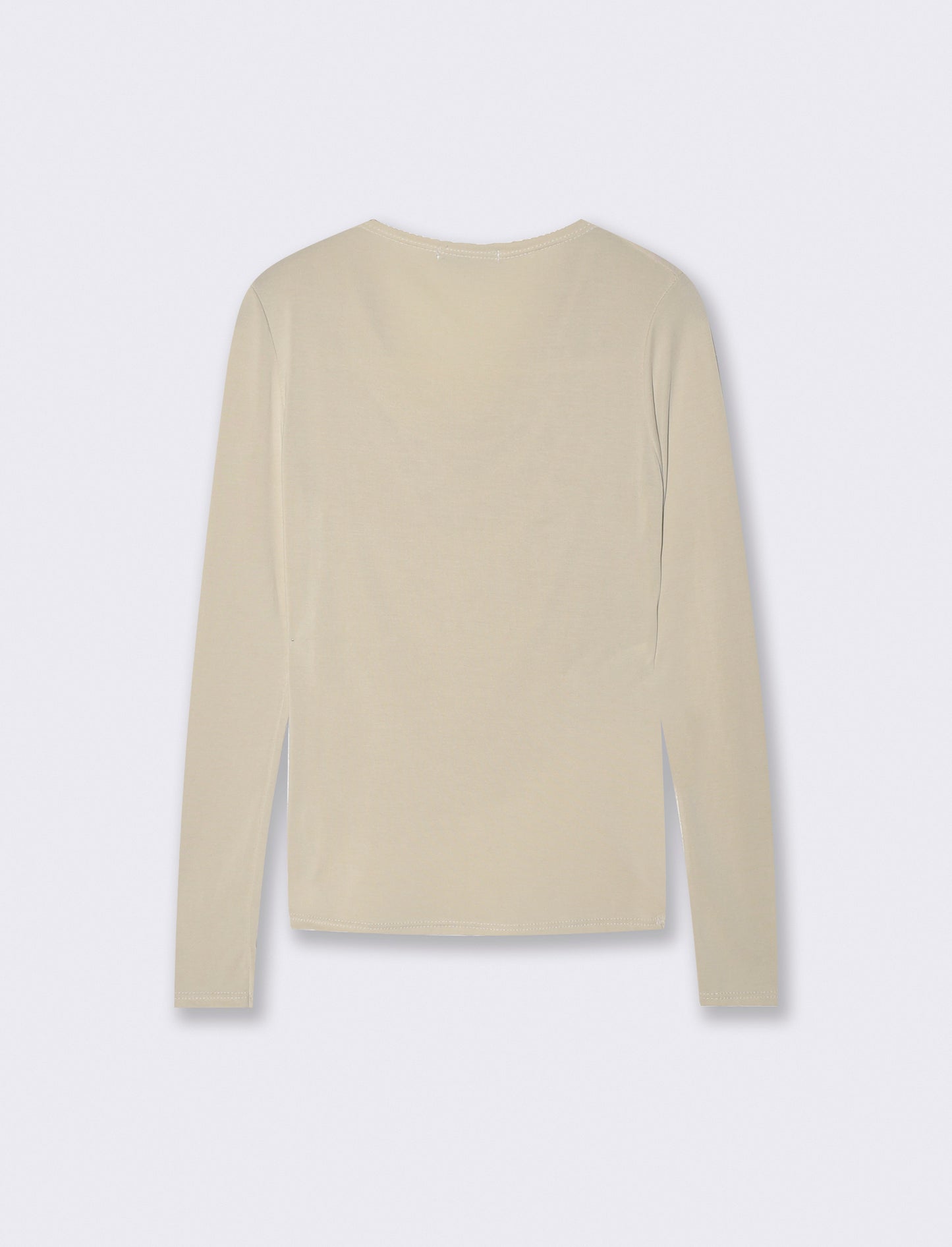 Tshirt con dettagli in pizzo - Beige
