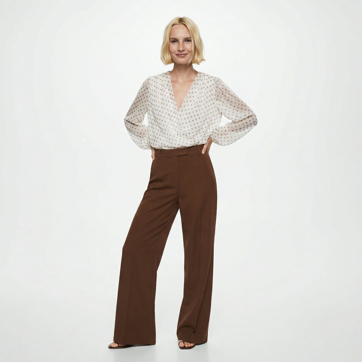 Casacca Leggera Incrociata - Bianco latte