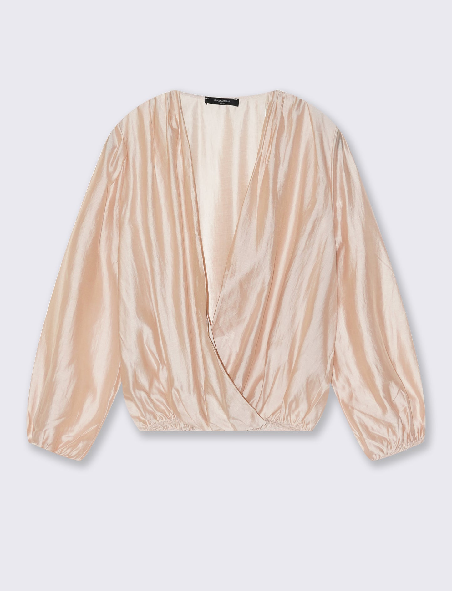 Light Crossed Blouse - Beige
