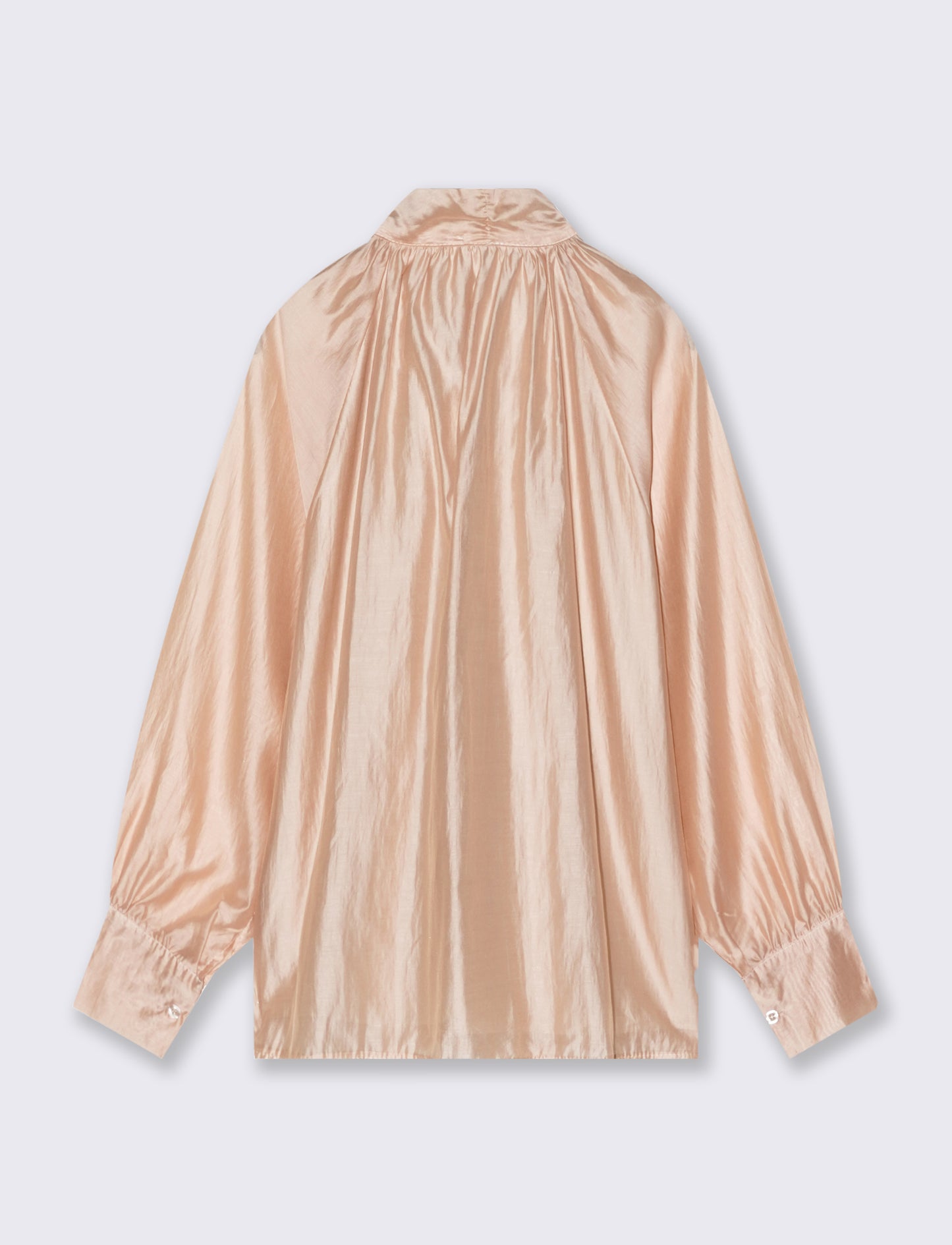Light blouse with neck bow - Beige
