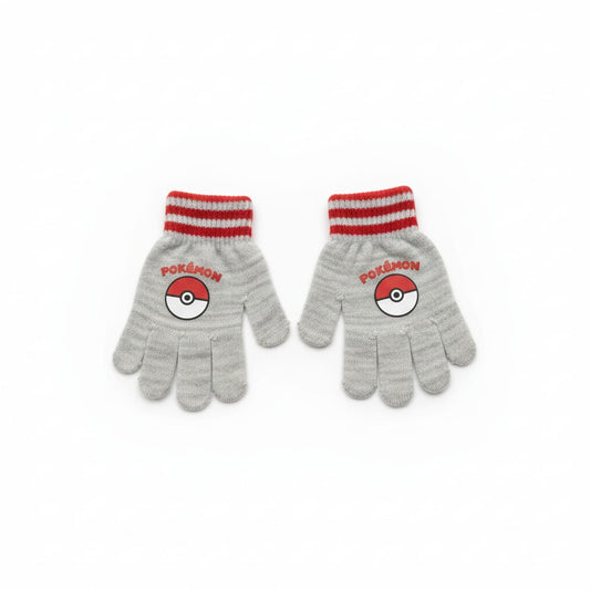 Children's Gloves Pokémon and Spiderman License - Grey
