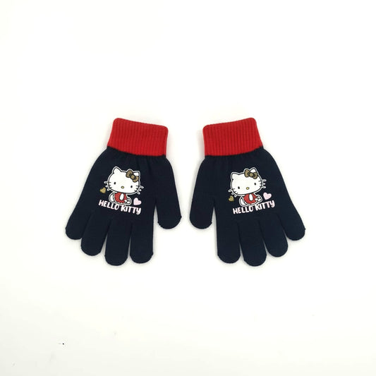 Kids Gloves Stitch and Hello Kitty - Blue