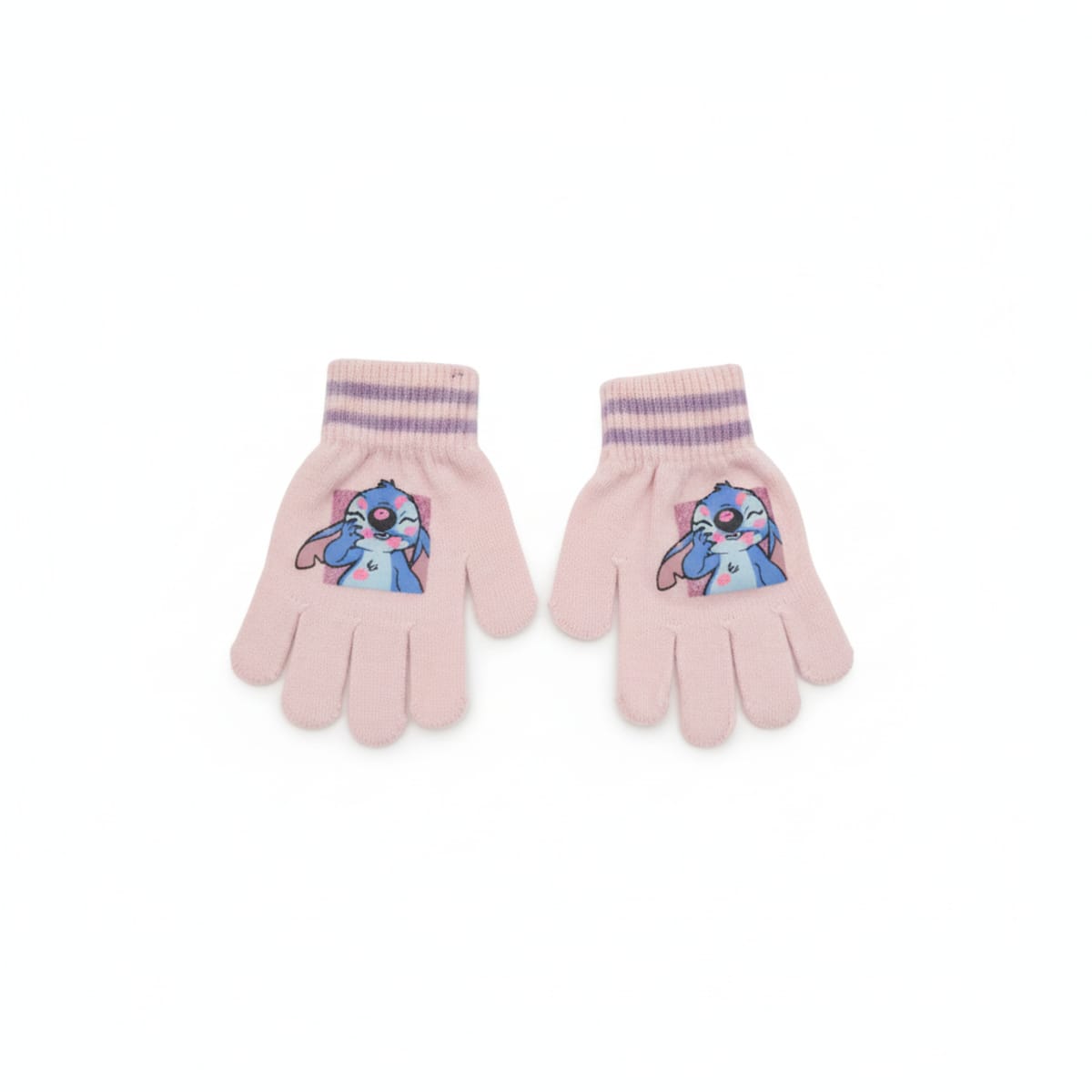 Kids Gloves Stitch and Hello Kitty - Pink