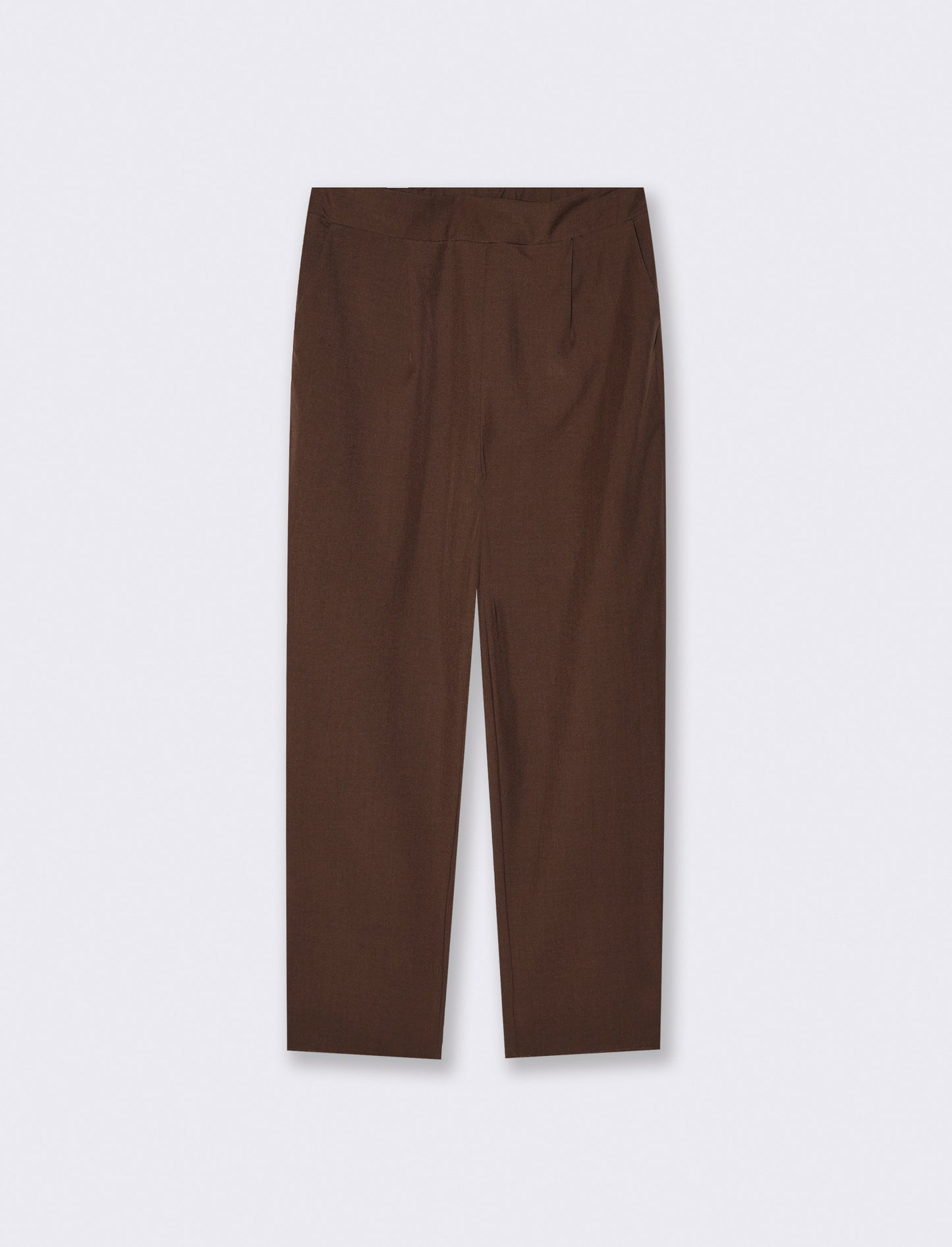 Pantalone comodo con elastico sul retro - Moro