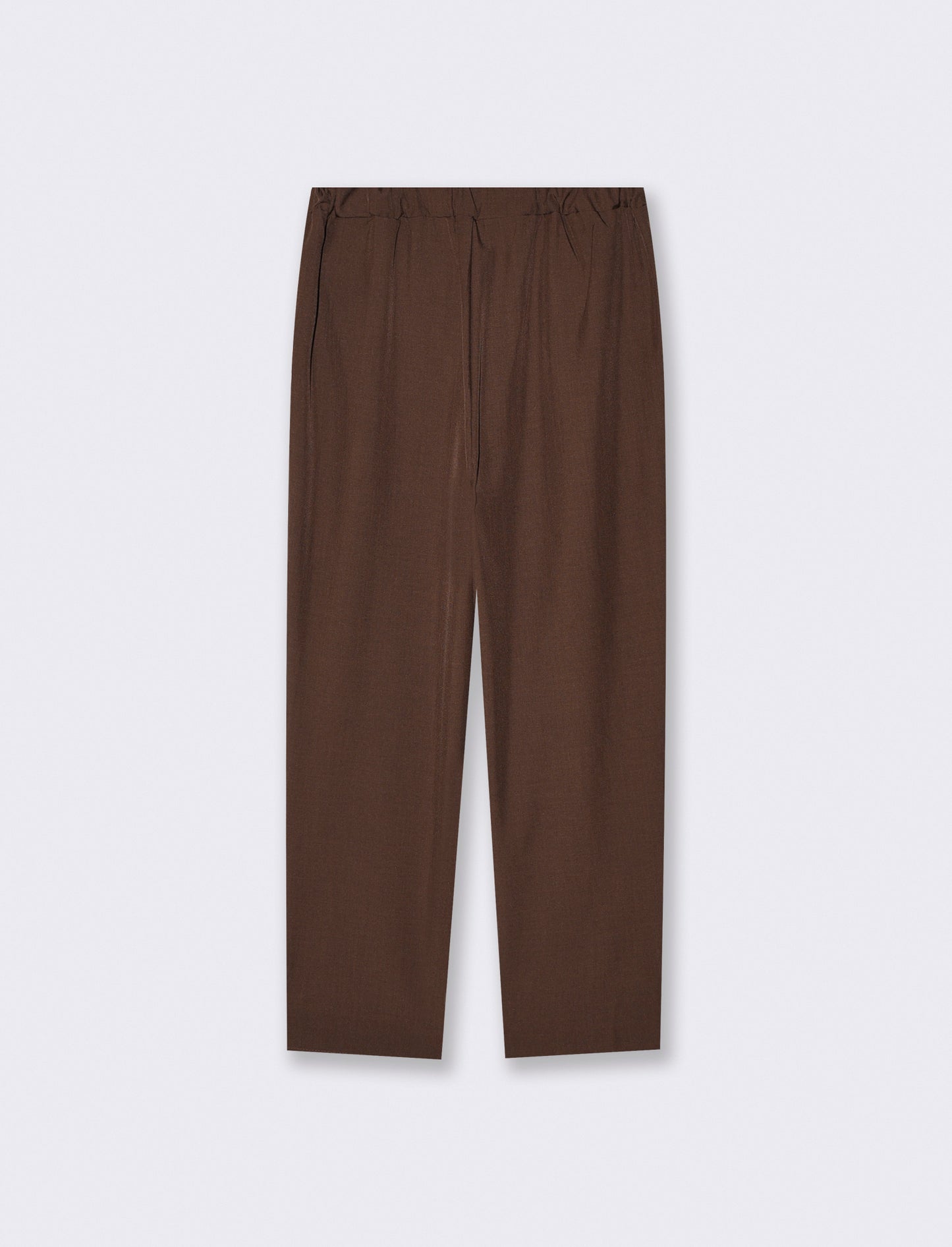 Pantalone comodo con elastico sul retro - Moro