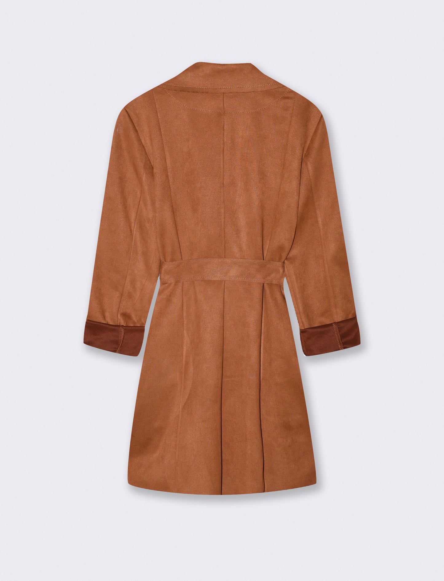 Trench in tessuto suede - Cammello