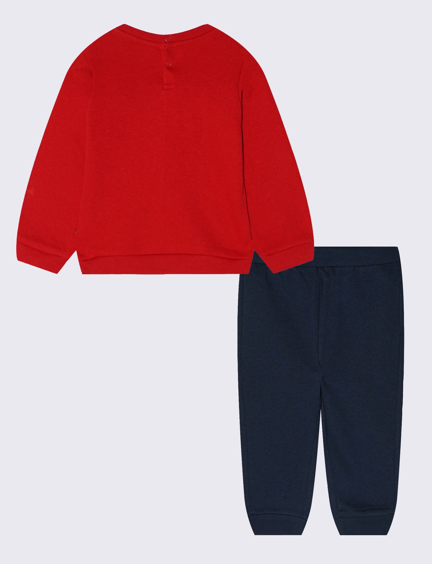 Set due pezzi con stampa natalizia - Rosso