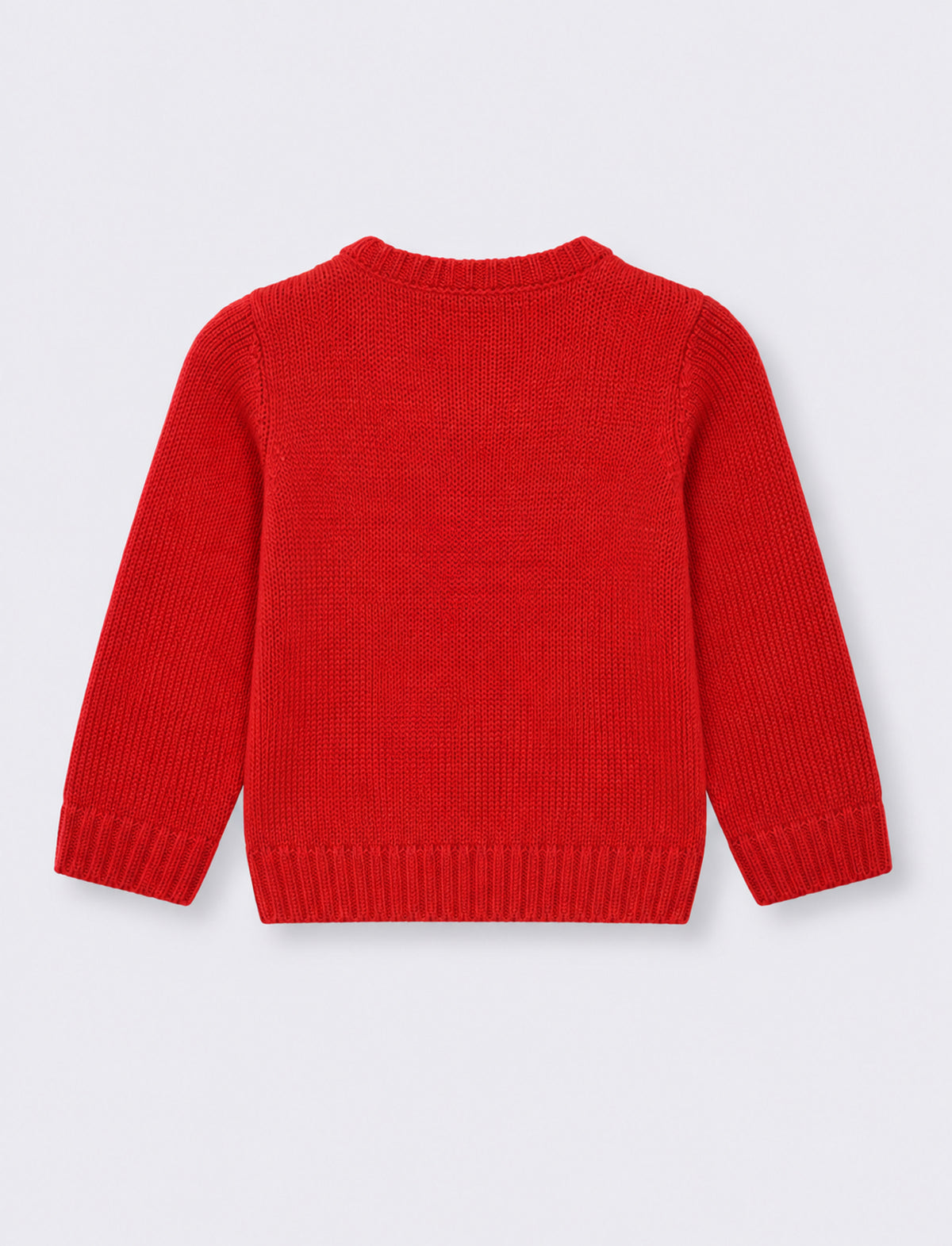 Maglioncino natalizio girocollo jacquard - Rosso