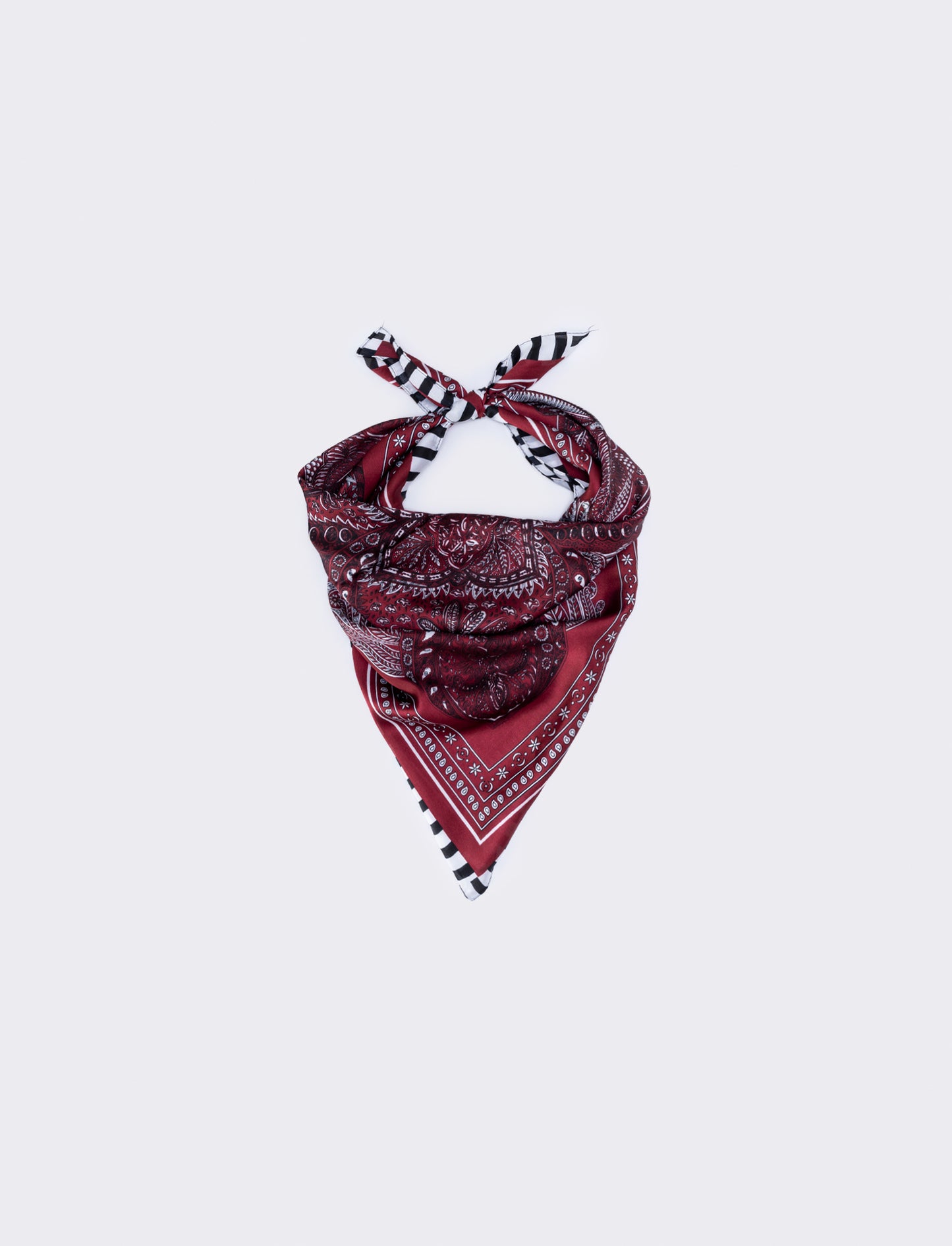 Paisley print scarf 70x70 cm - Red
