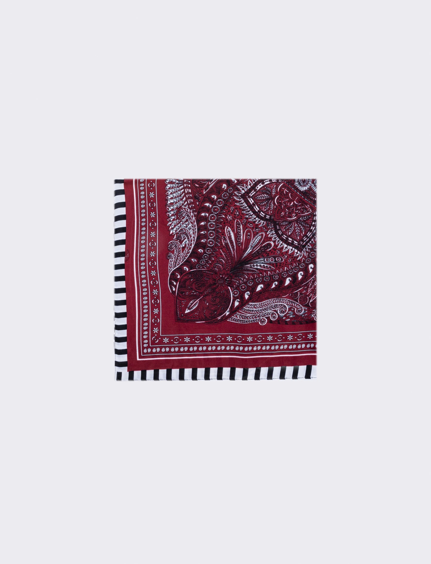 Paisley print scarf 70x70 cm - Red