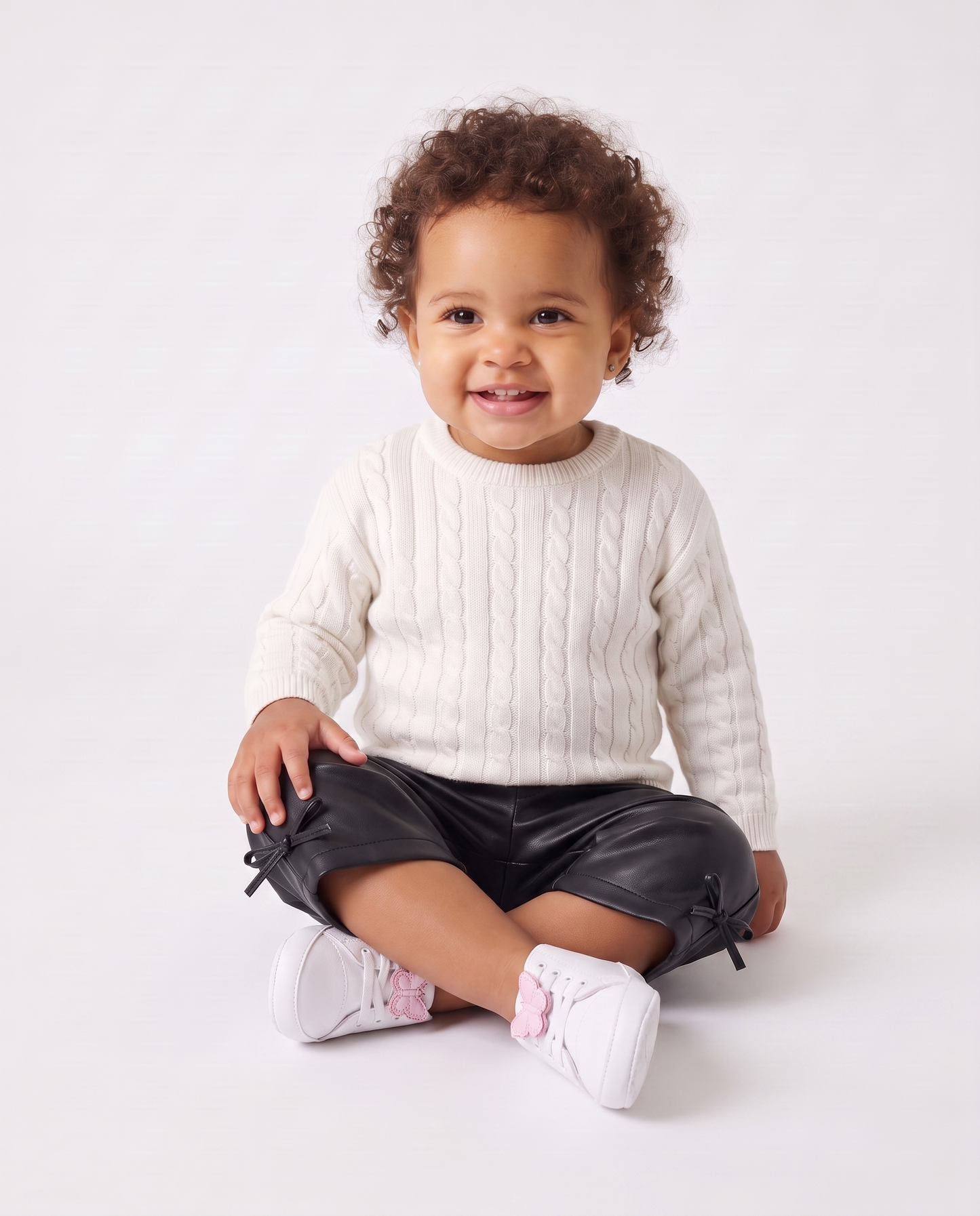 Pantaloni in finta pelle per serate eleganti - Nero