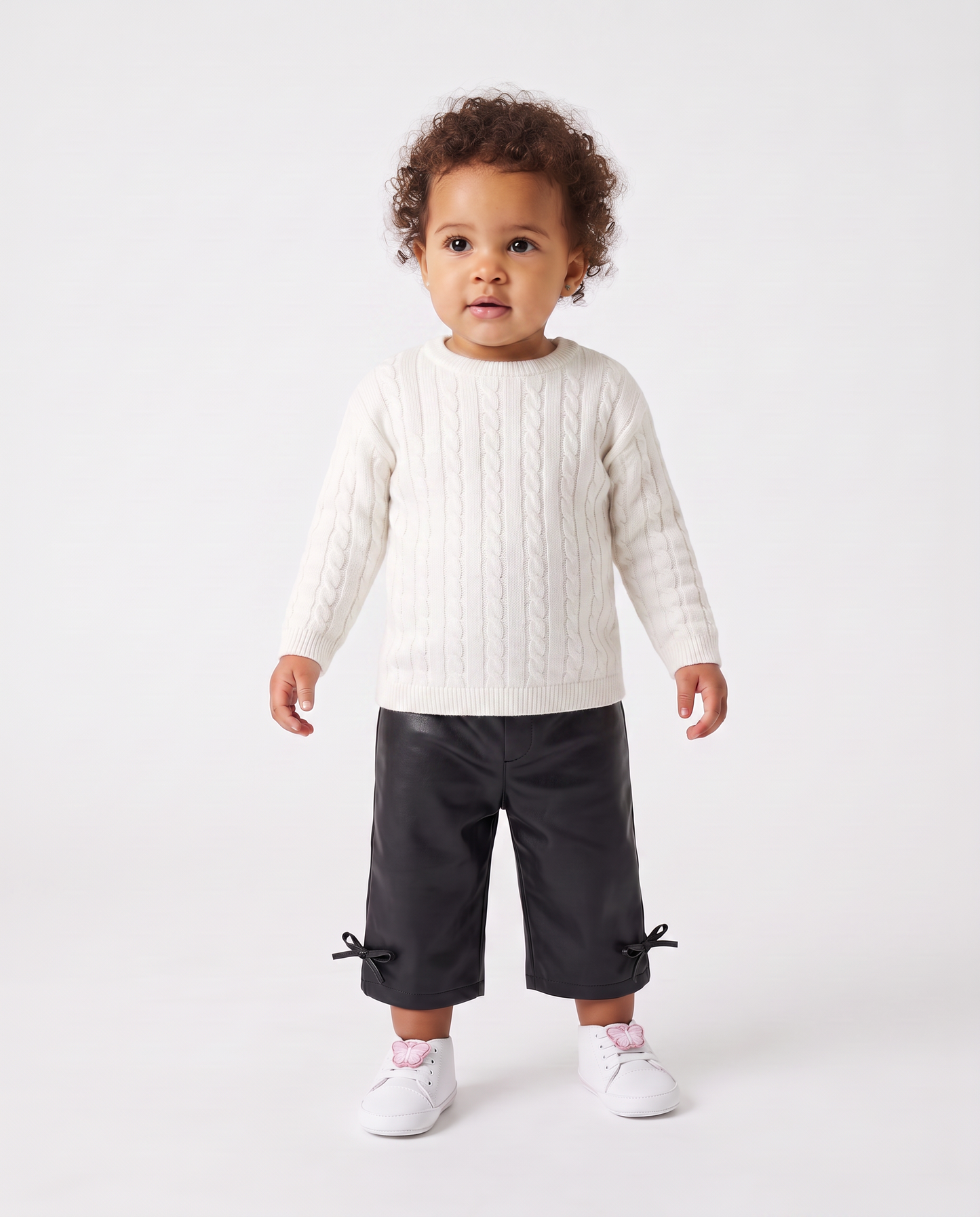 Pantaloni in finta pelle per serate eleganti - Nero