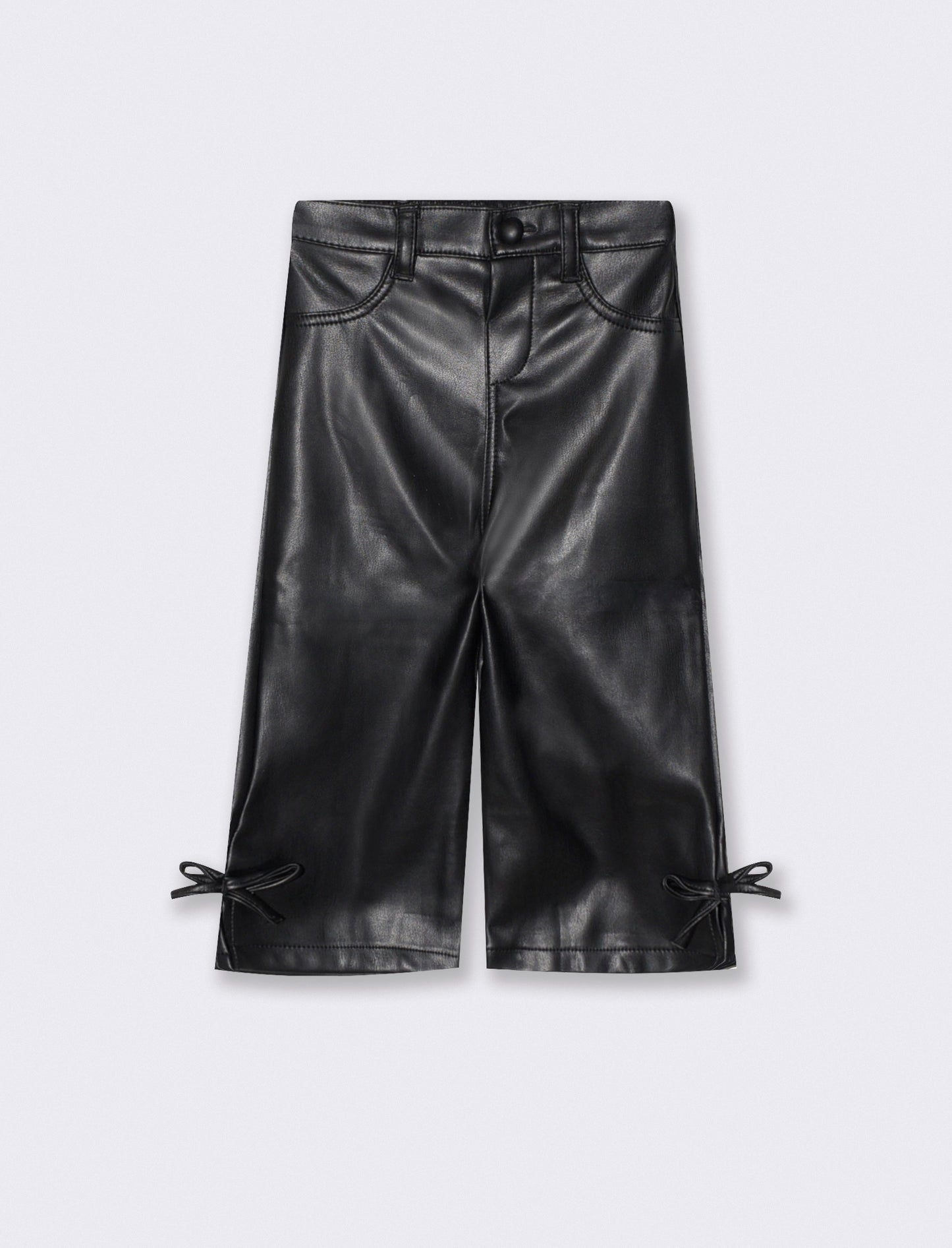 Pantaloni in finta pelle per serate eleganti - Nero