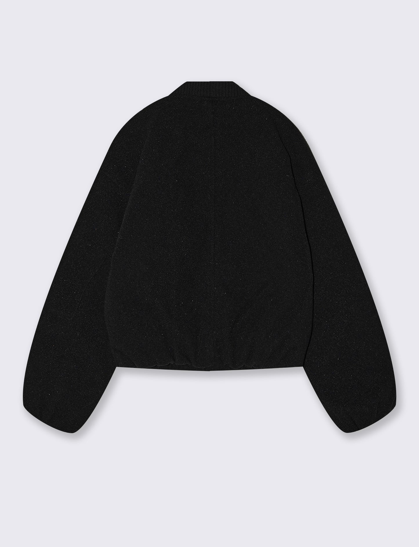 Giubotto bomber imbottito con tasconi - Nero