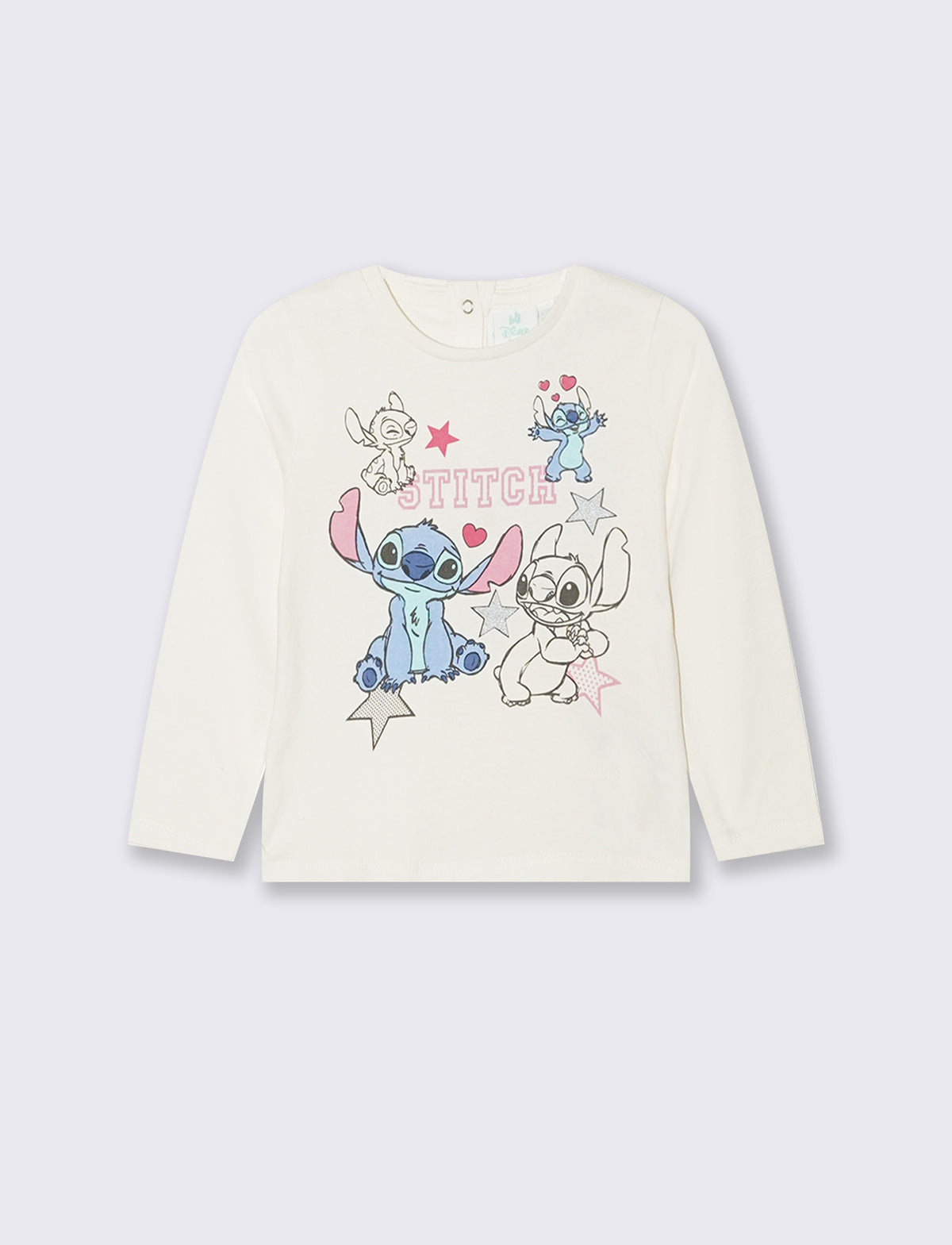 Tshirt Disney Stitch maniche lunghe - Bianco