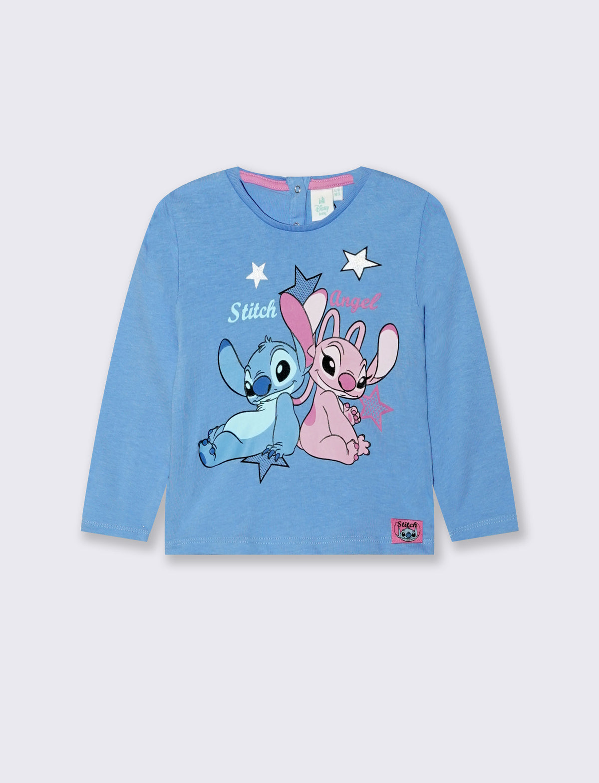 Tshirt Disney Stitch maniche lunghe - Azzurro