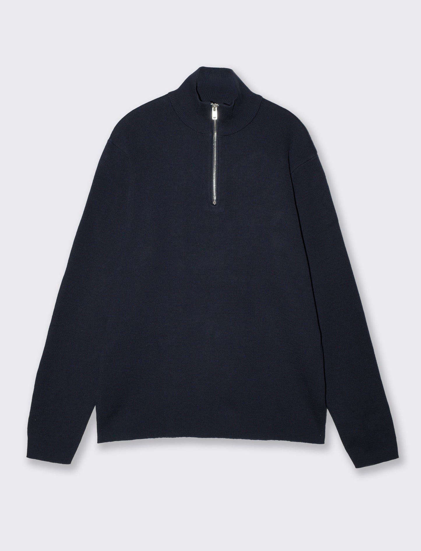 Maglia lupetto con cerniera regular fit - Blu