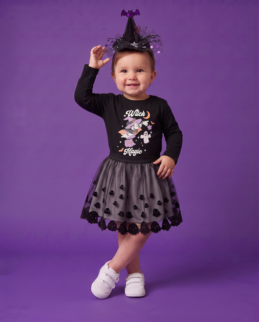 T shirt Halloween Disney con personaggi - Nero