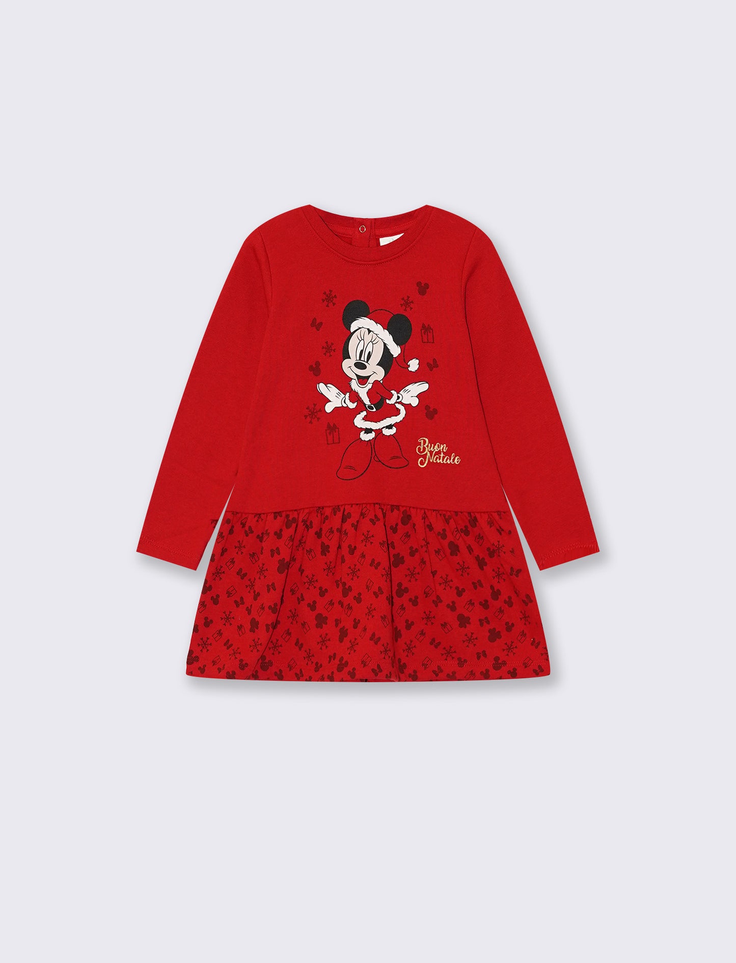 Abito Natalizio Disney Minnie in Felpa - Rosso