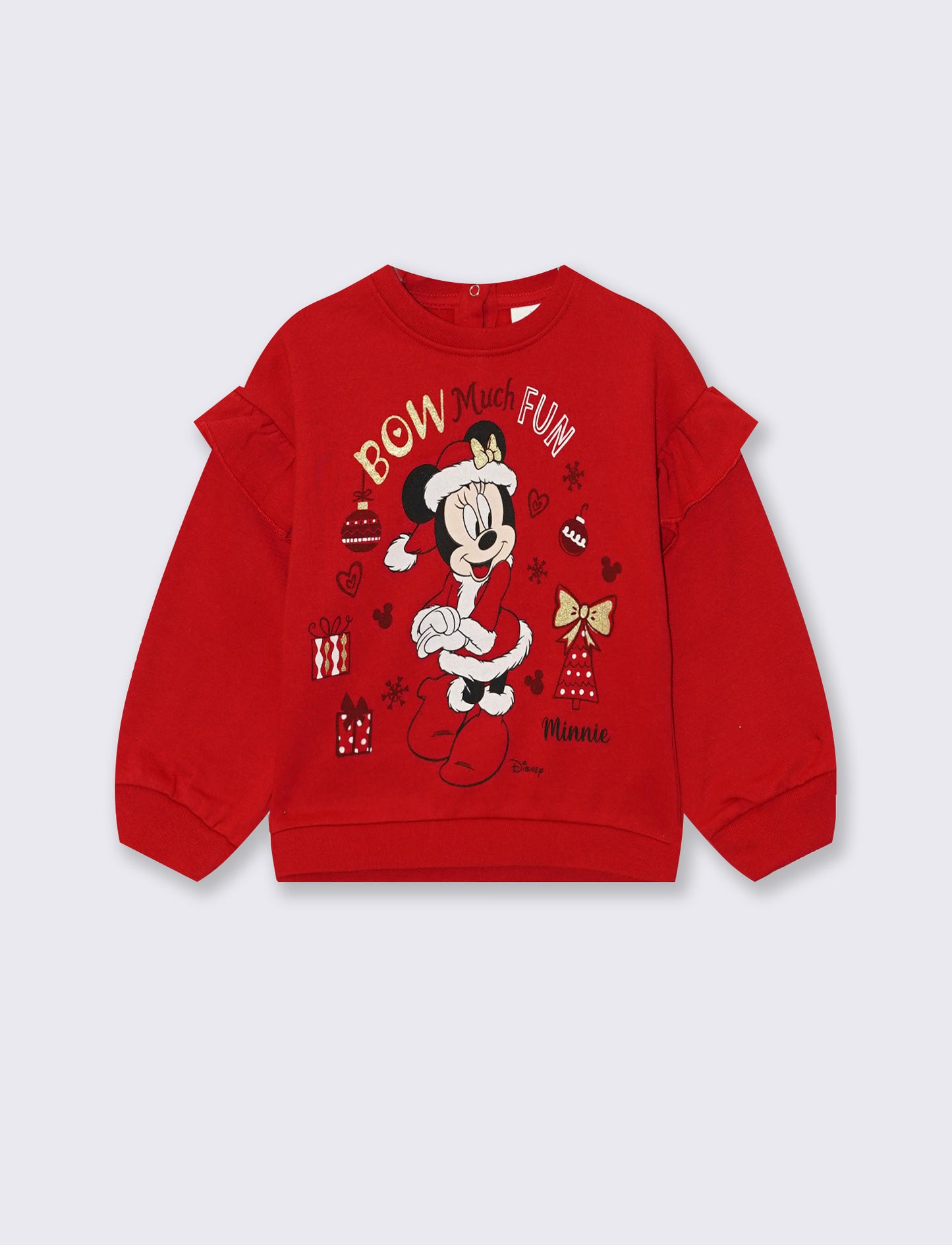 Felpa natalizia Disney con Minnie - Rosso
