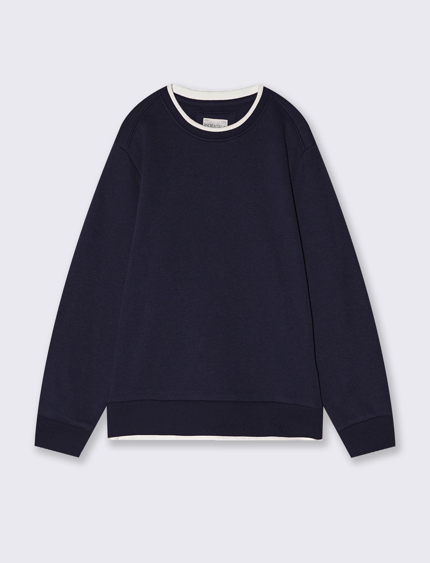Warm and Comfortable Crewneck Sweatshirt - Blue