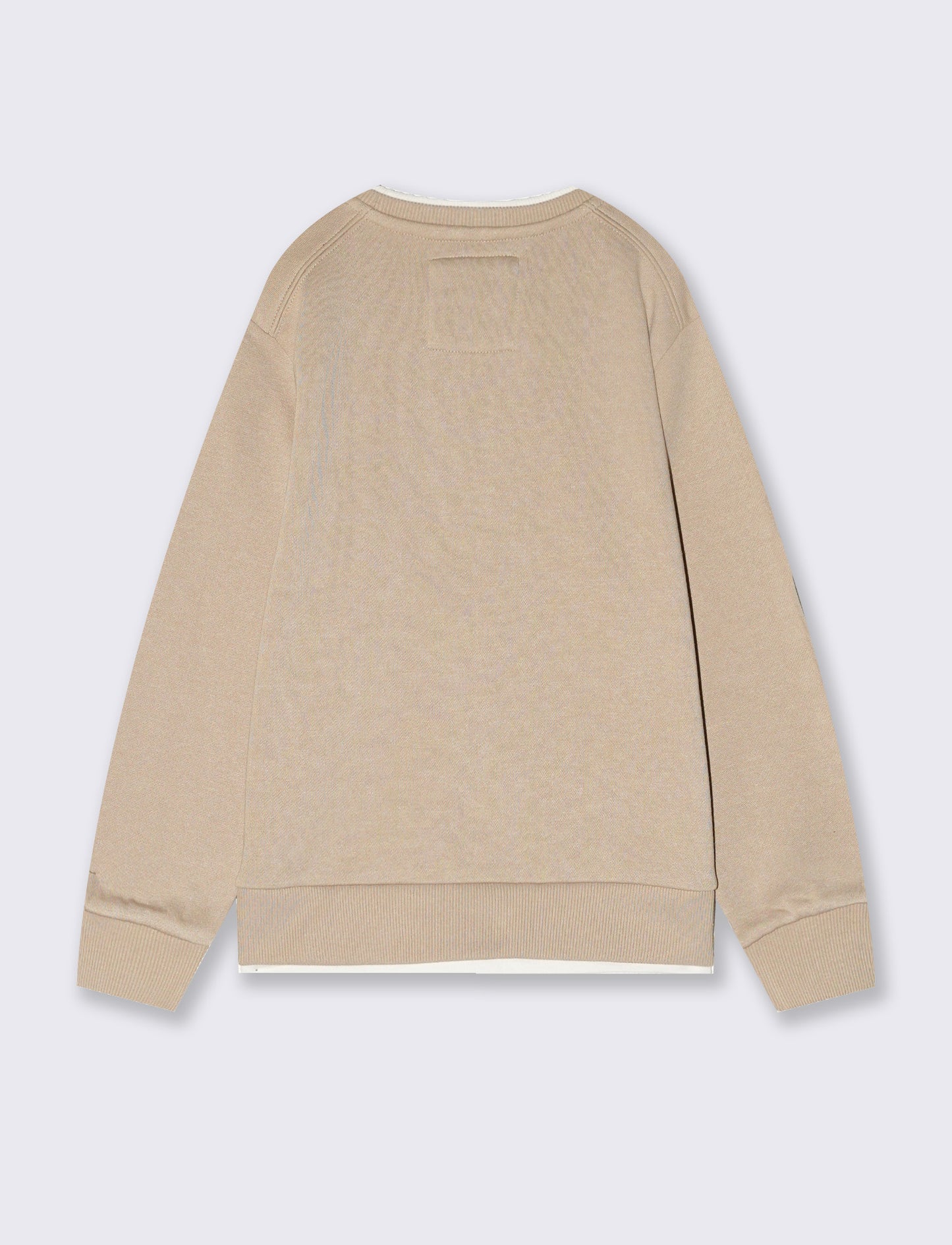 FELPA GIROCOLLO - Beige scuro