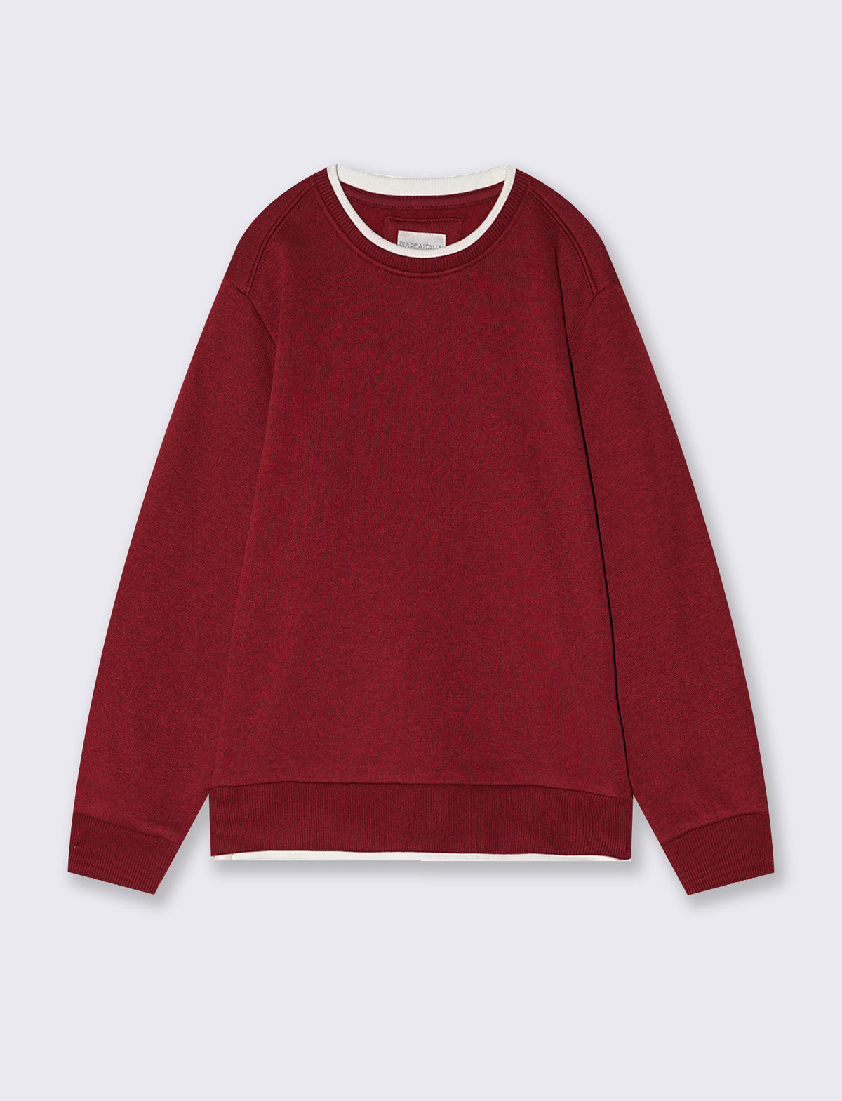 Warm and Comfortable Crewneck Sweatshirt - Red