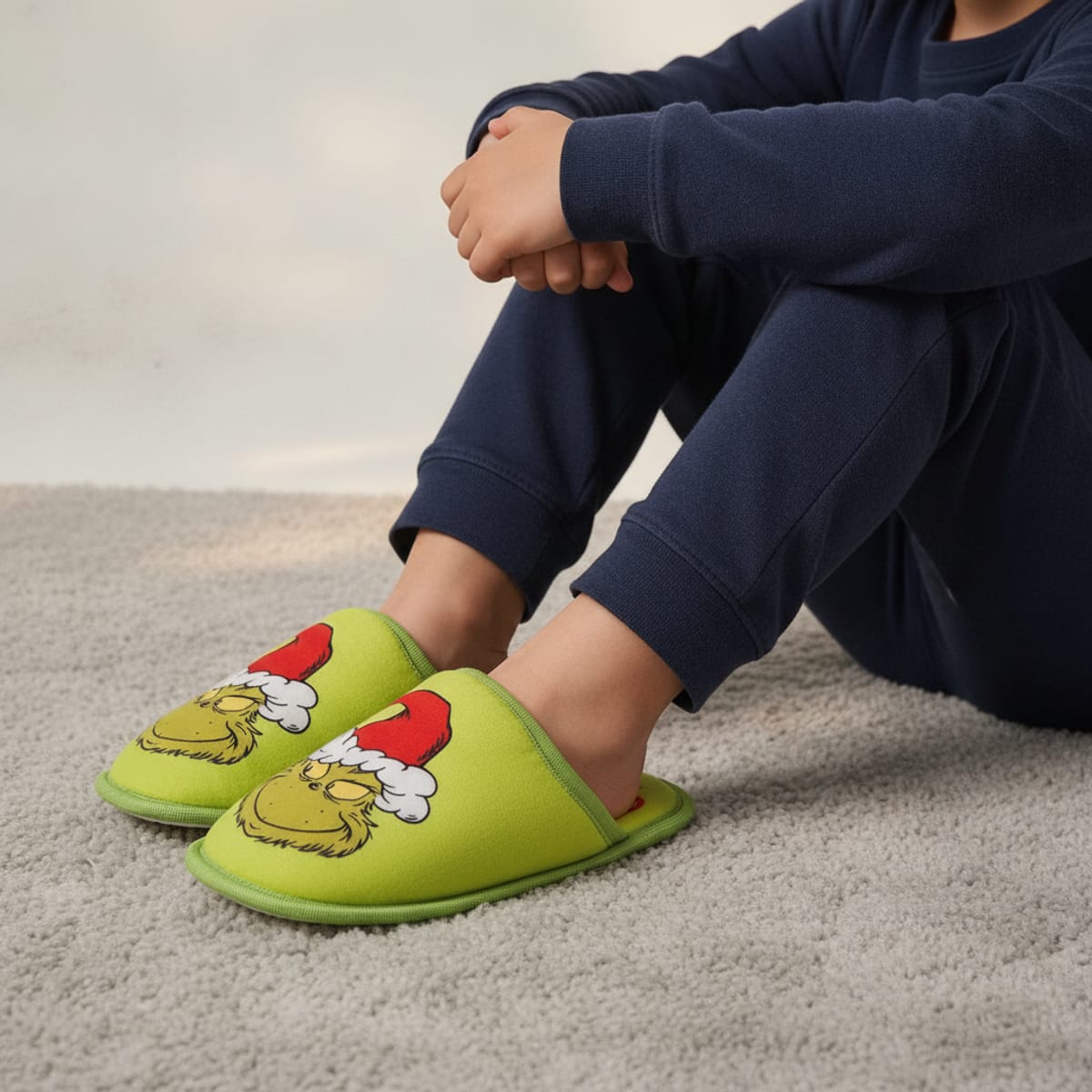 Grinch© Christmas Slippers in Green - Green