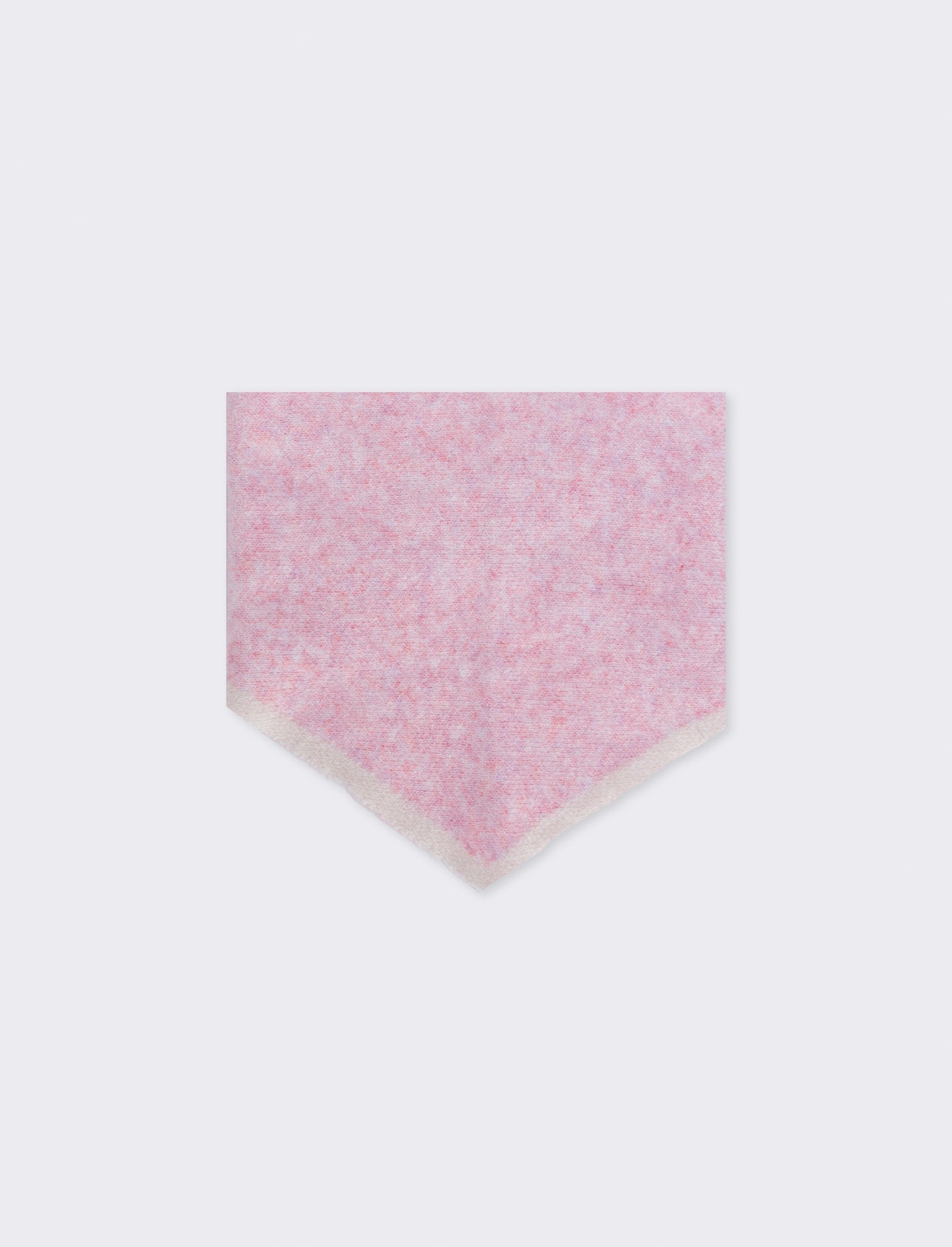 Triangle scarf for girls with contrasting edges - Pink