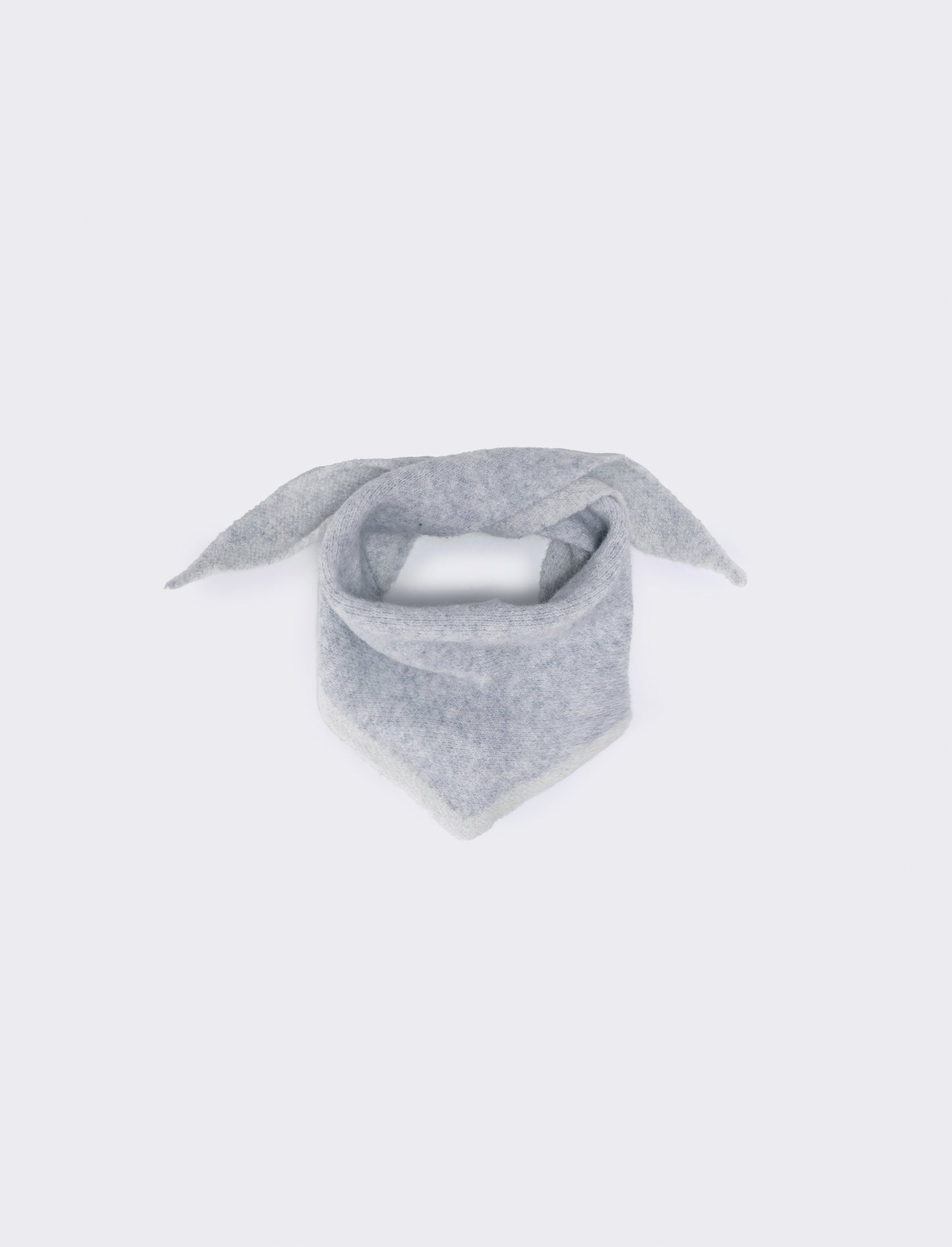 Triangle scarf for girls with contrasting edges - Beige