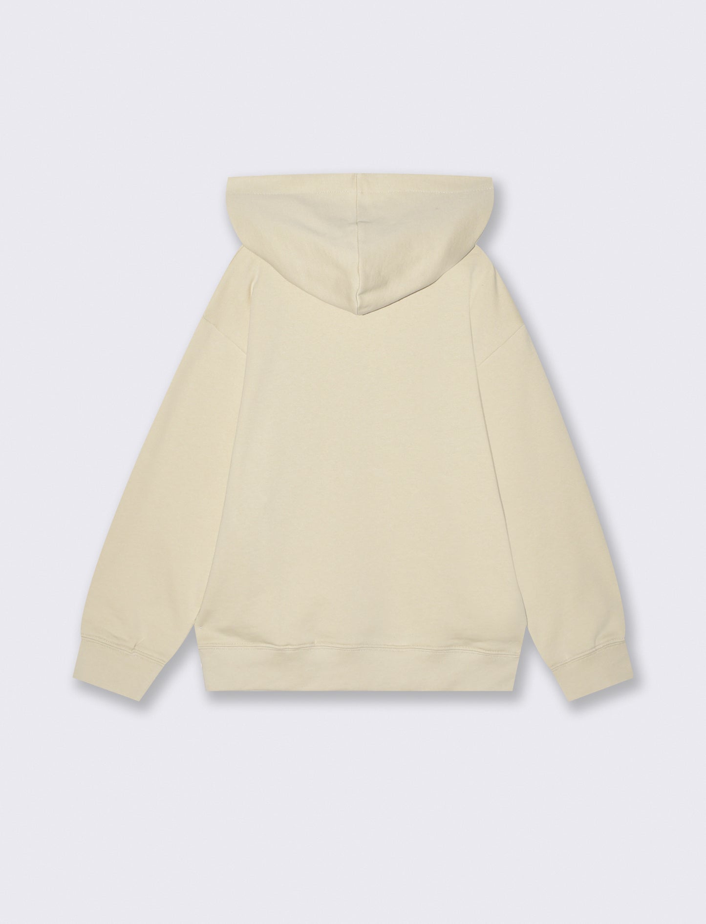 Felpa con cappuccio e stampa originale - Beige