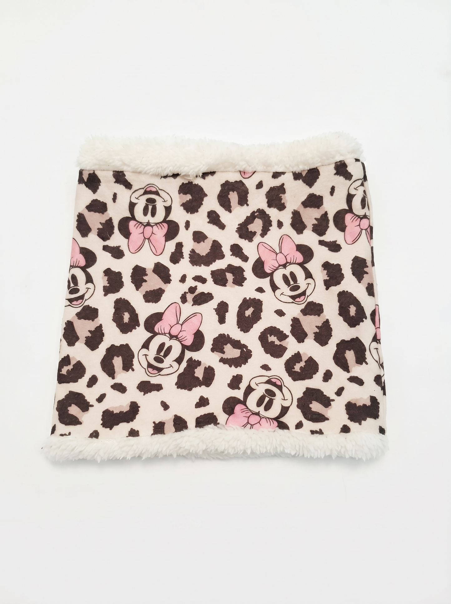 Faux fur collar for girls - White