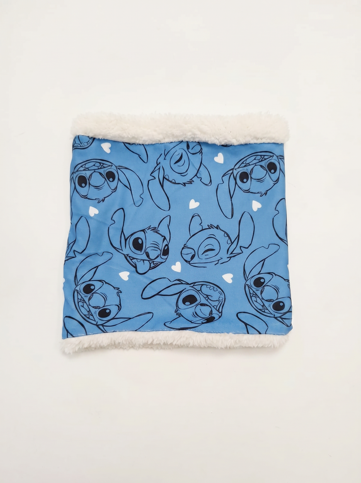 Faux fur collar for girls - Blue