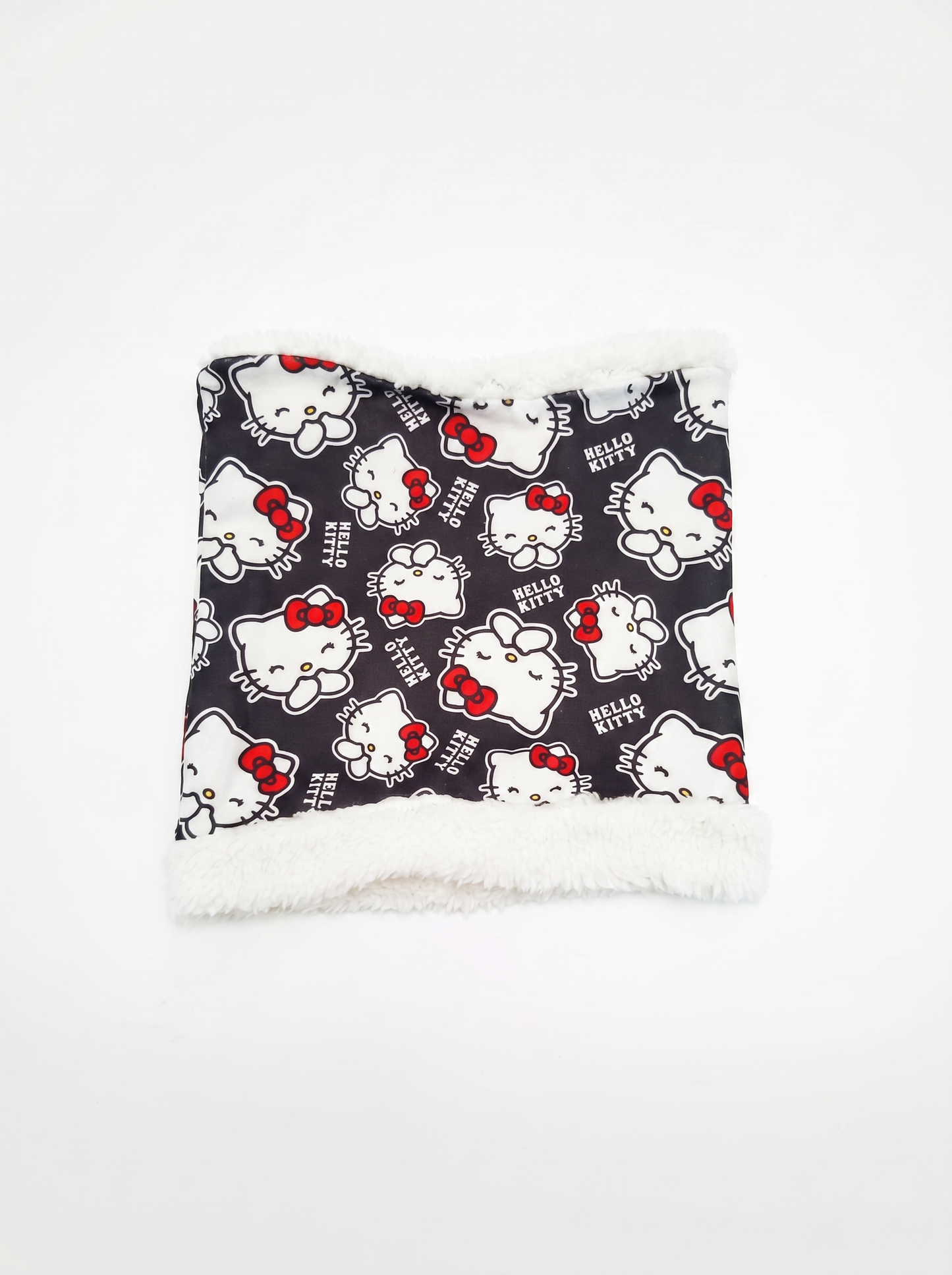 Faux fur collar for girls - Black
