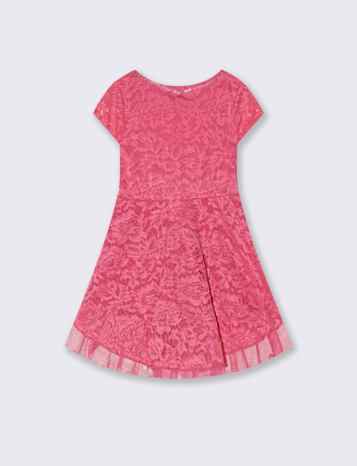 Abito in pizzo - Fuxia
