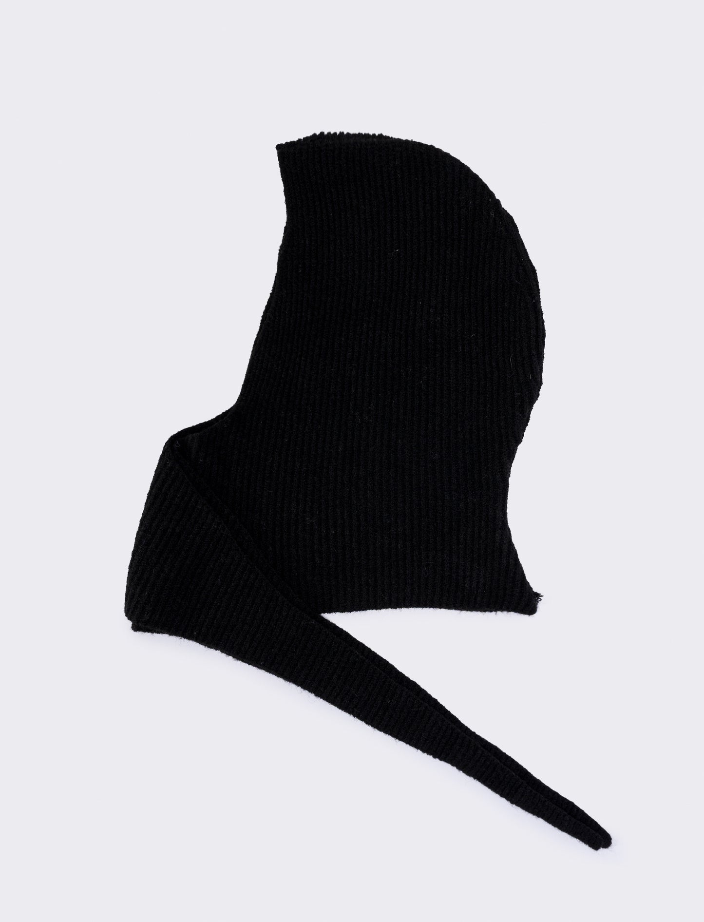 Sciarpa in maglia con cappuccio - Nero