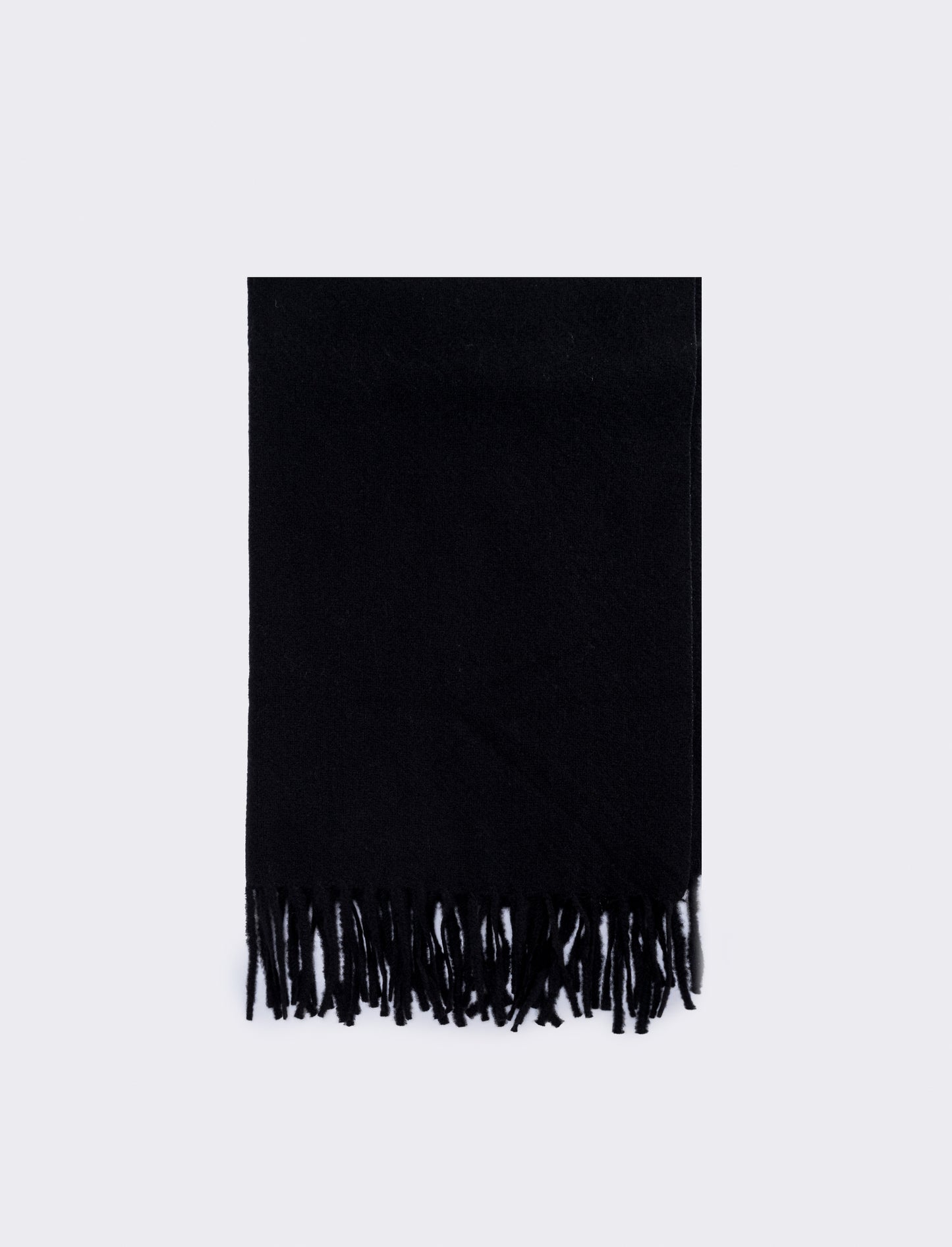 Sciarpa donna unito con frange - Nero
