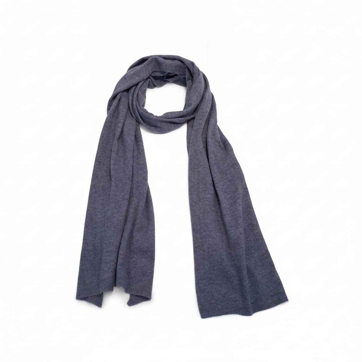 Elegant textured knit scarf - Blue