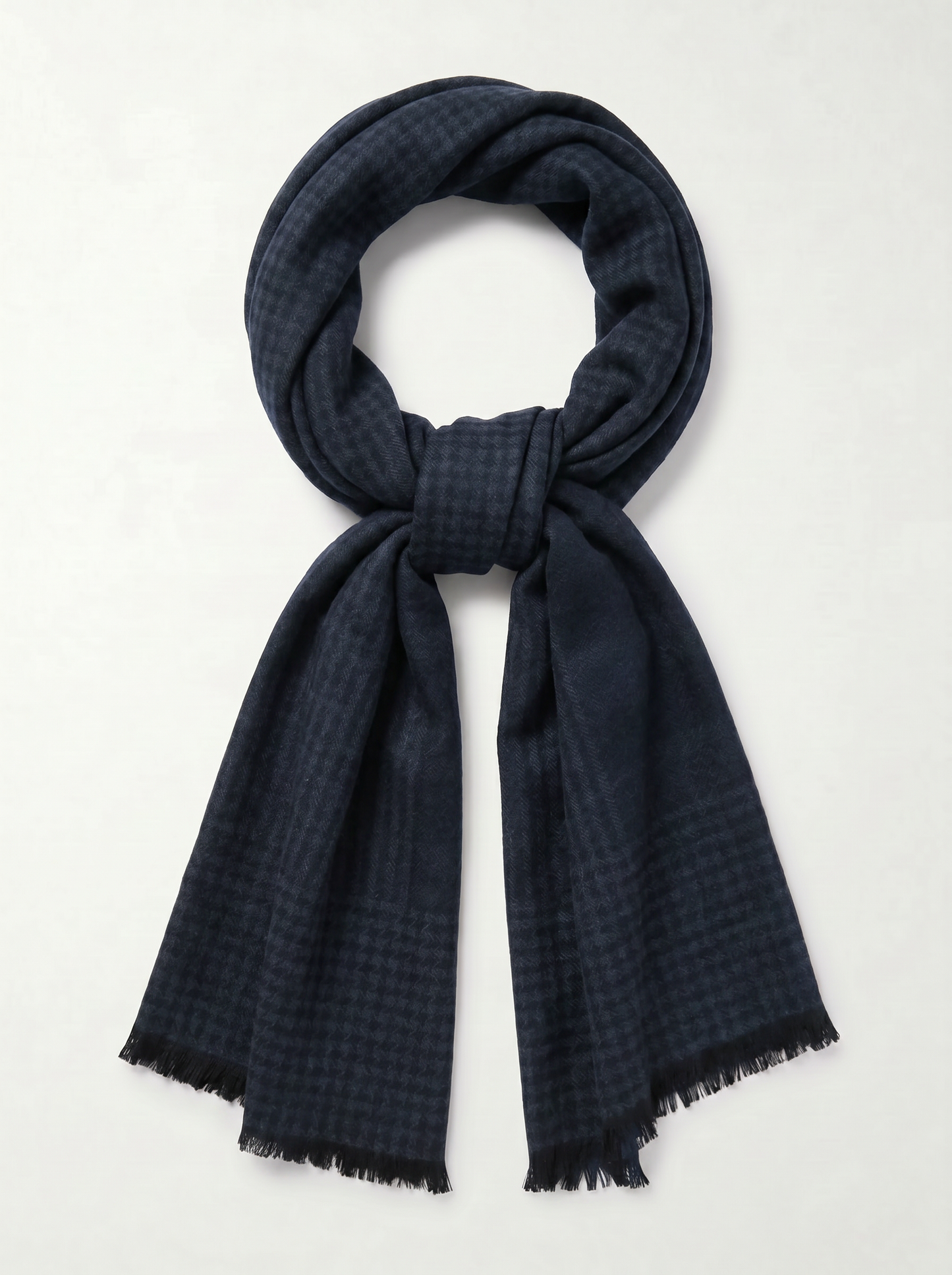 Sciarpa uomo a quadroni eleganti - Blu