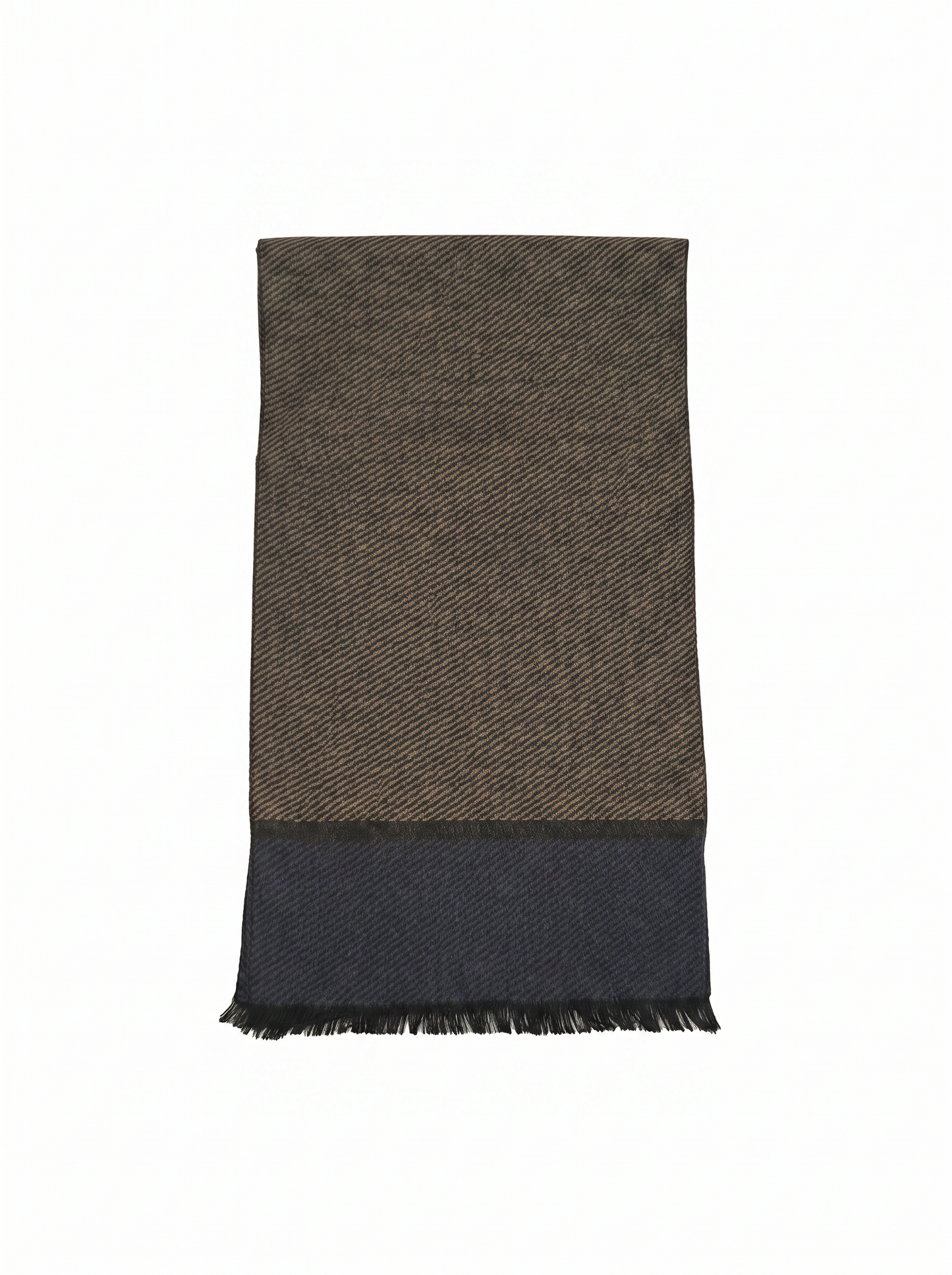 Sciarpa uomo righe oblique eleganti - Nero