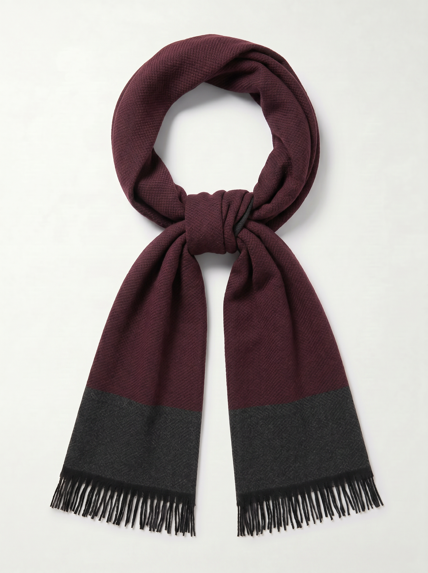 Sciarpa uomo righe oblique eleganti - Bordeaux