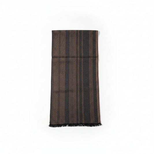 Sciarpa uomo righe grandi eleganti - Beige