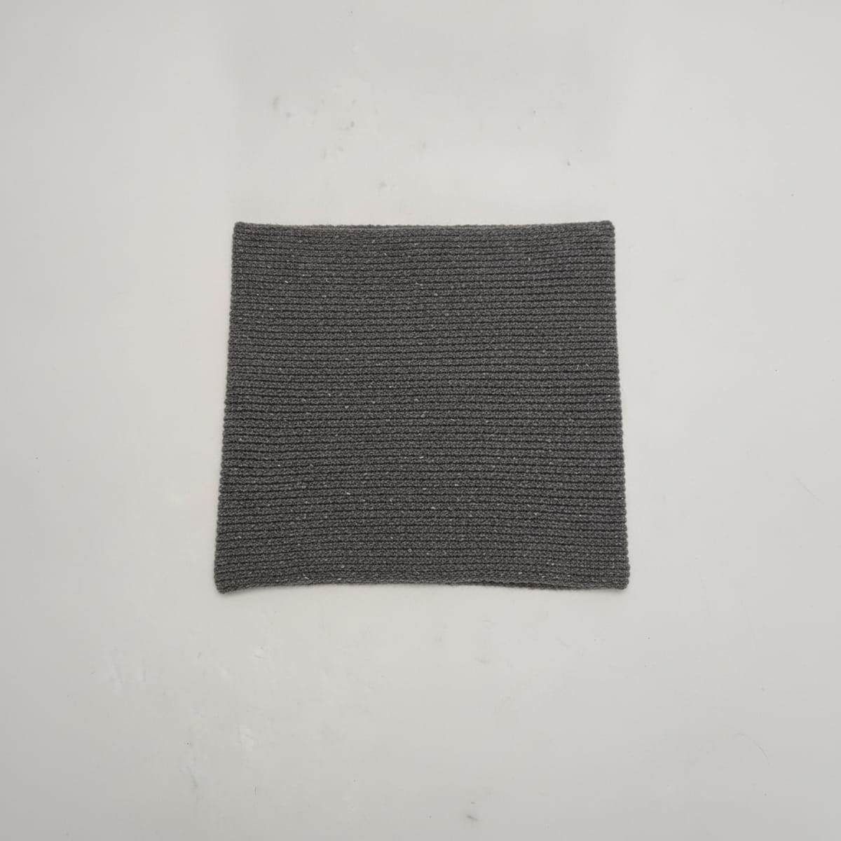 Medium weight knit men's collar - Grey
