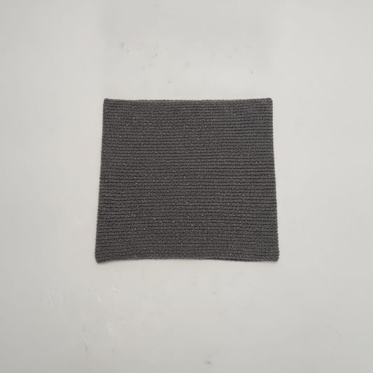 Medium weight knit men's collar - Grey