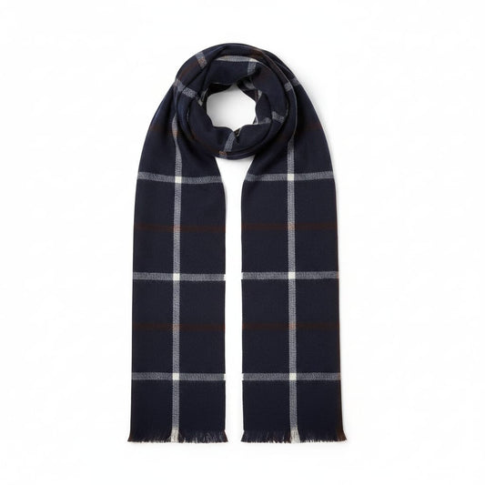 Sciarpa uomo a quadri eleganti - Blu